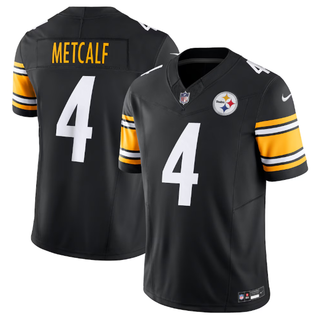 Pittsburgh Steelers DK Metcalf Black Team Vapor F.U.S.E. Limited Jersey