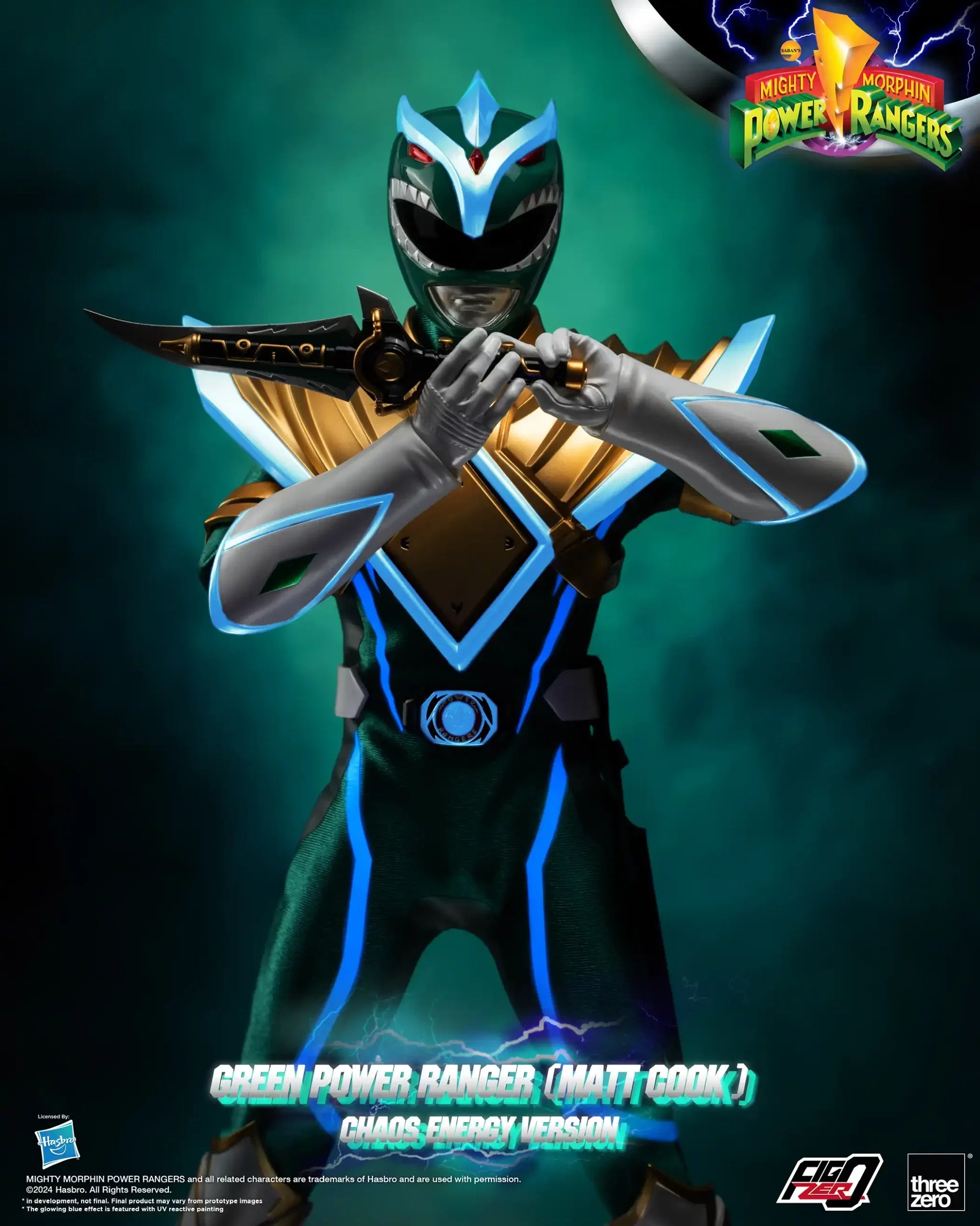 FigZero Power Rangers Green Ranger Chaos Energy Version
