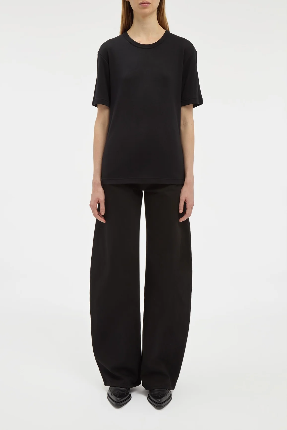Kirby T-Shirt in Black Cashmere Jersey