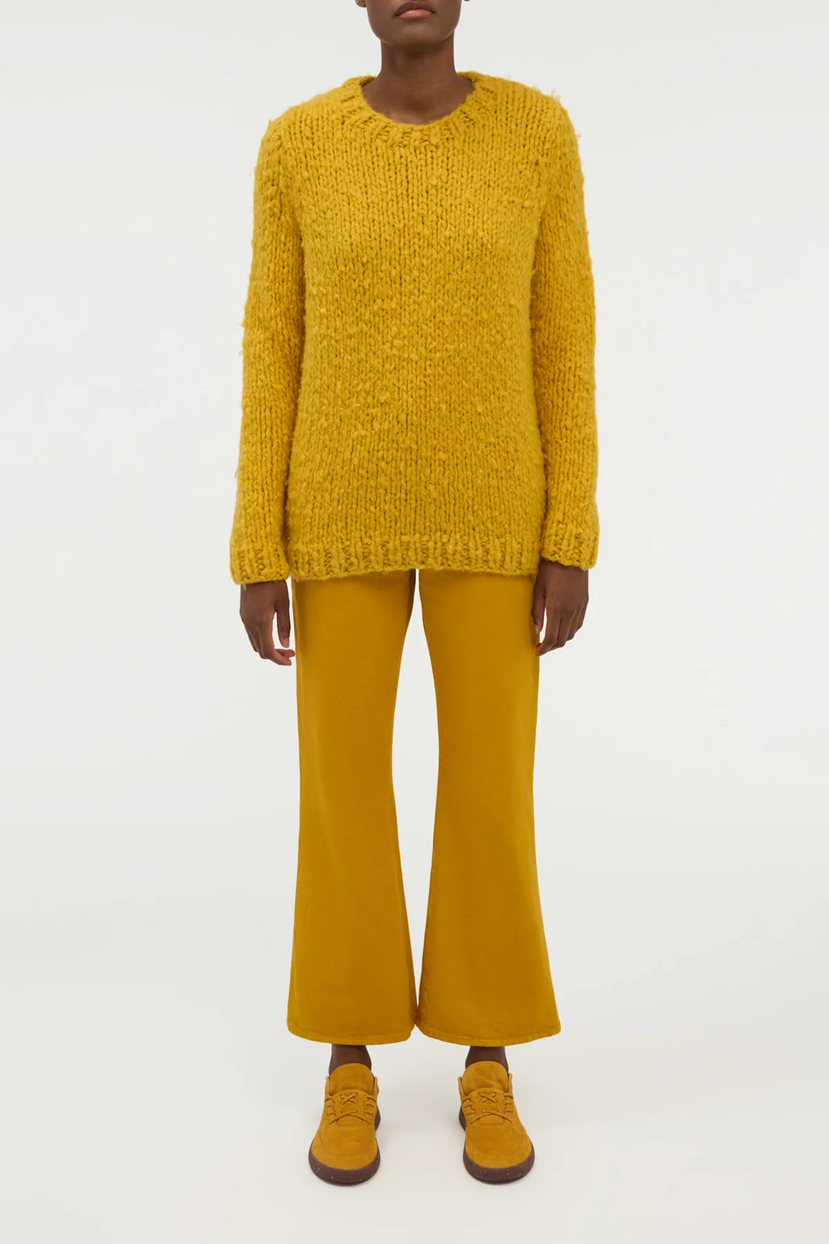 Lawrence Knit Sweater in Golden Birch Welfat Cashmere