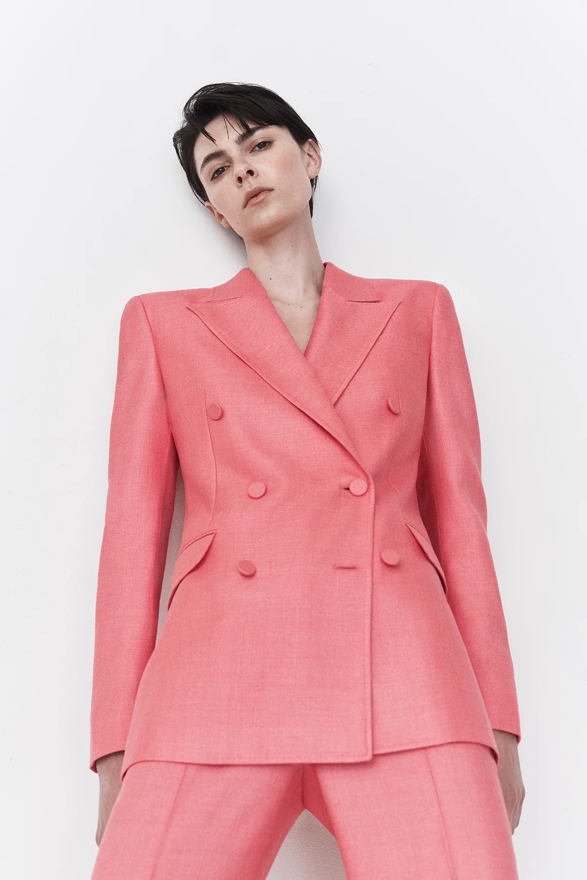 Rhein Flare Pant in Watermelon Silk Virgin Wool
