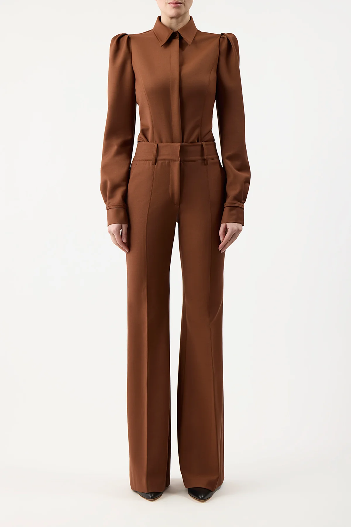 Talbot Shirt in Cognac Sportswear Wool