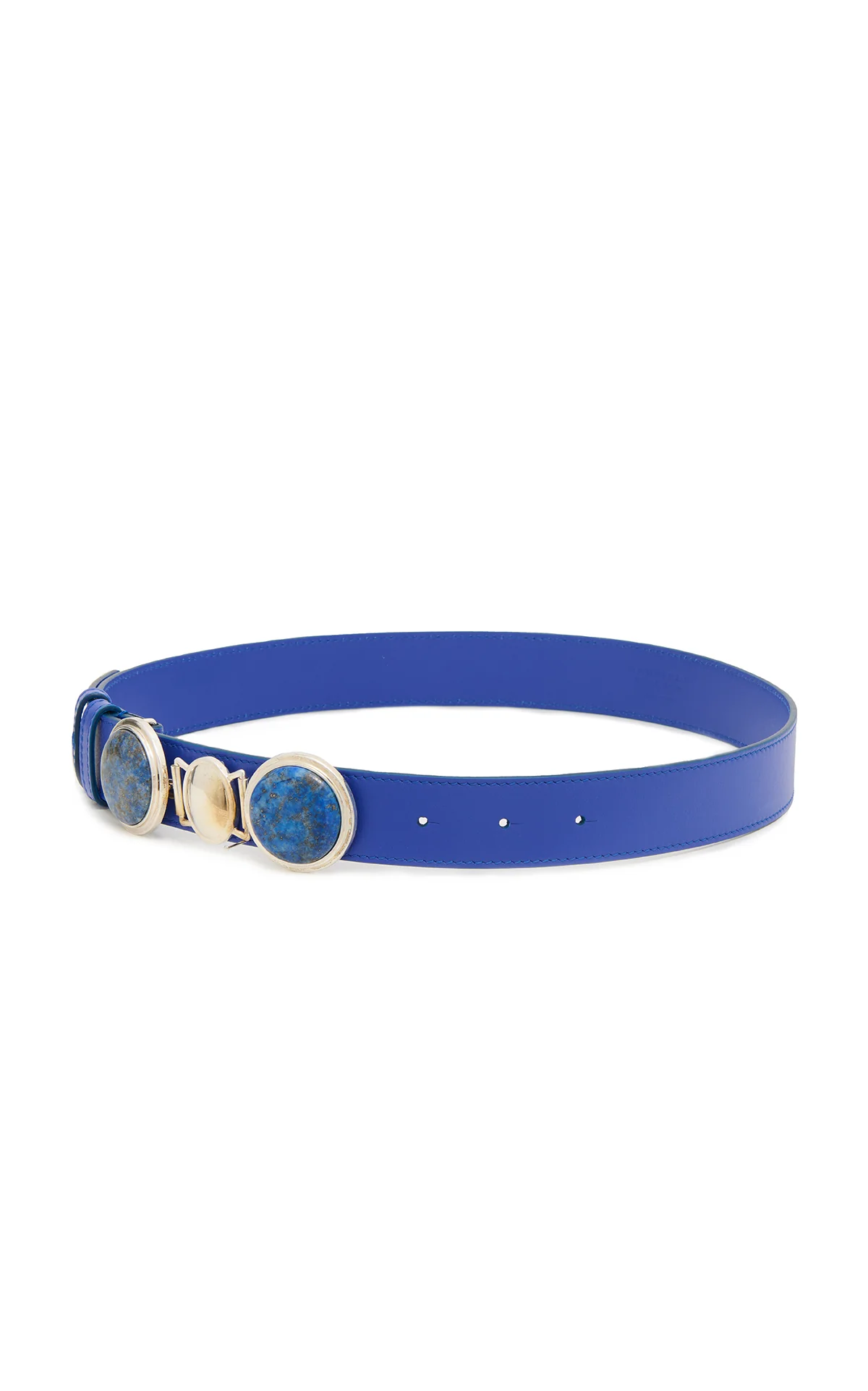 Grange Stone Belt in Navy Leather