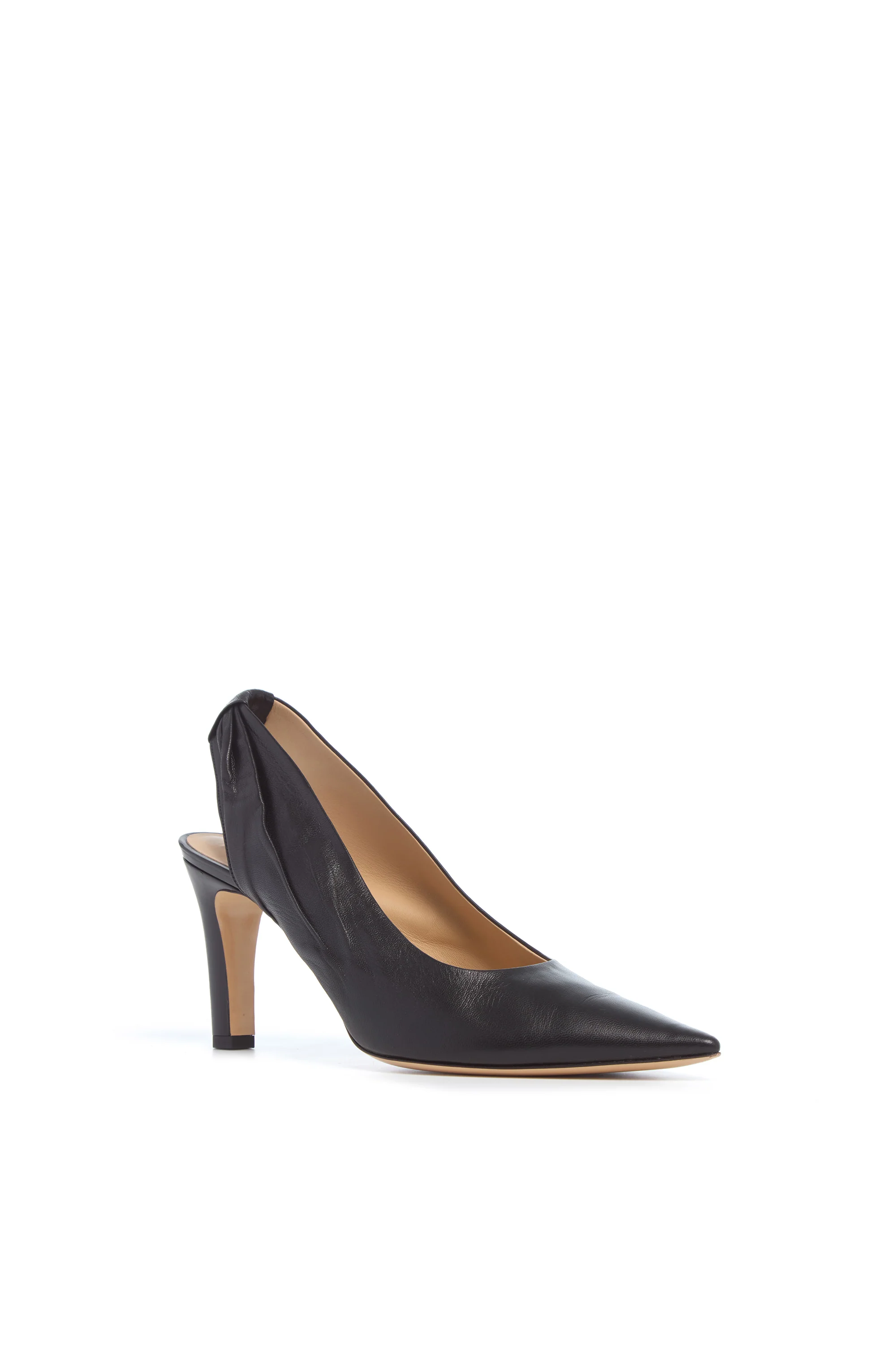 Amari Slingback Pump in Black Leather