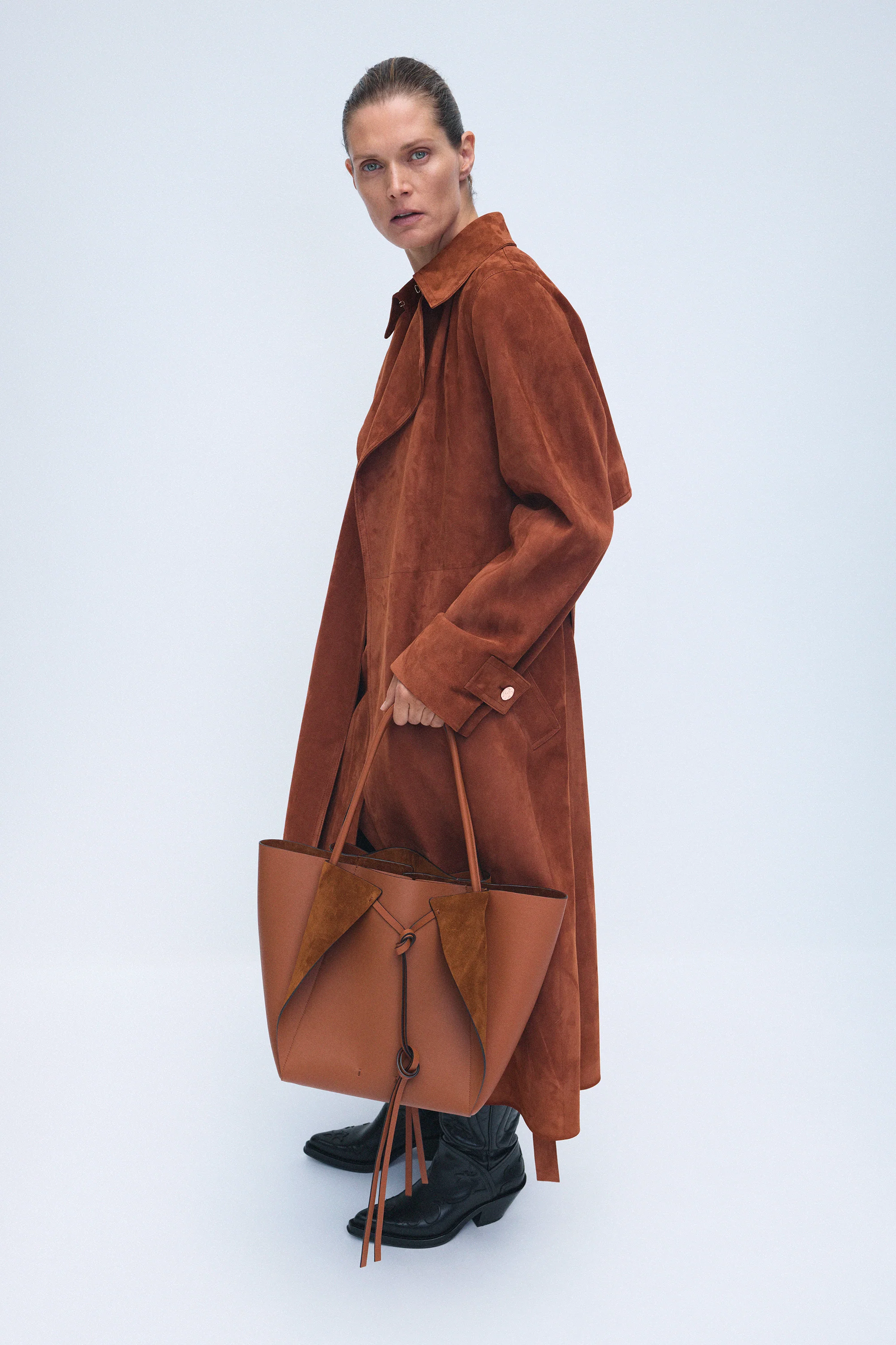 Marija Tote Bag in Cognac Soft Leather