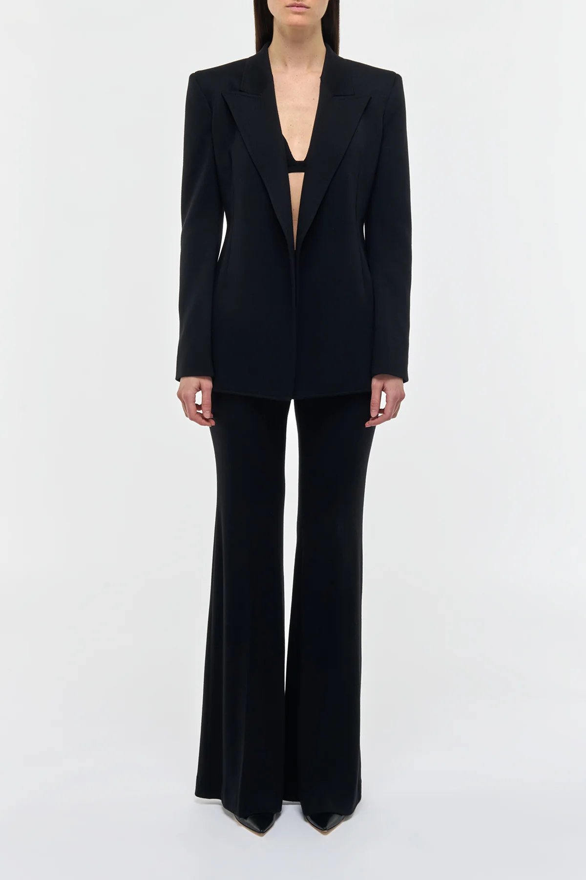 Mairi Blazer In Black Cashmere Jersey