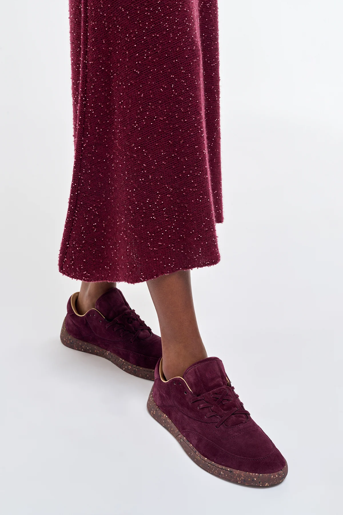 Ohio Slip-on Sneaker in Bordeaux Nubuck