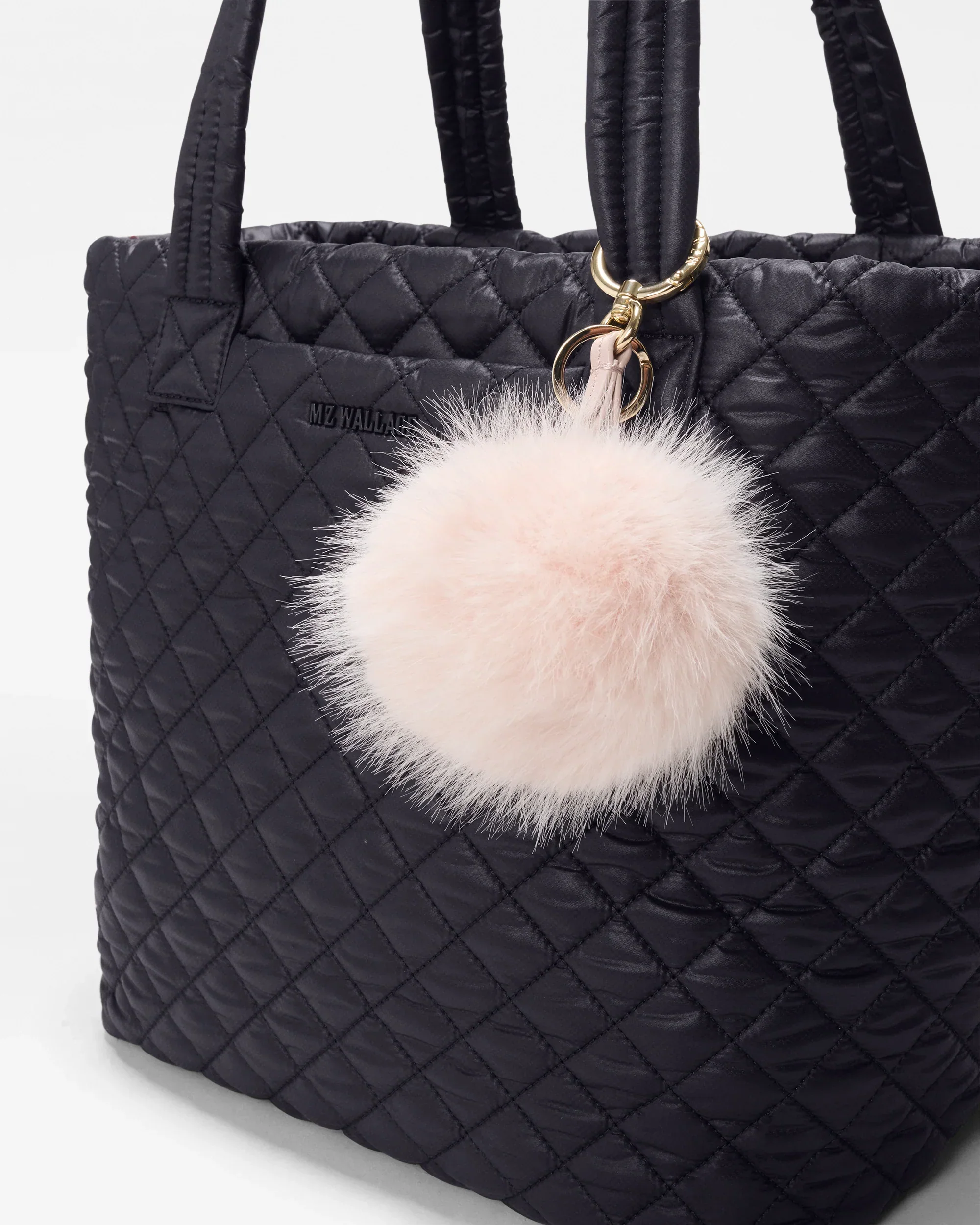 City Pink Pom Pom Key Charm