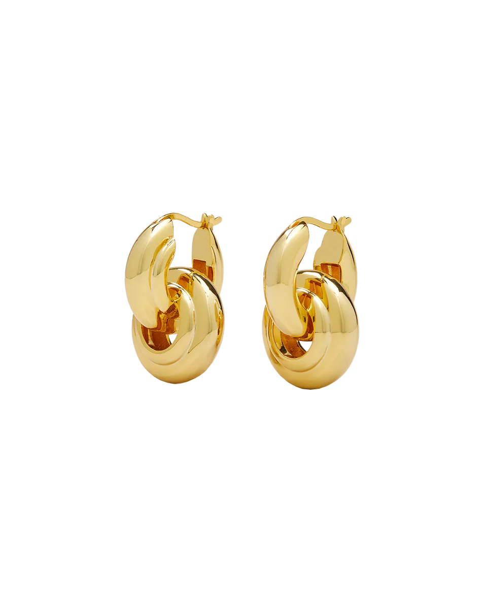 Interlocking Hoop Earrings