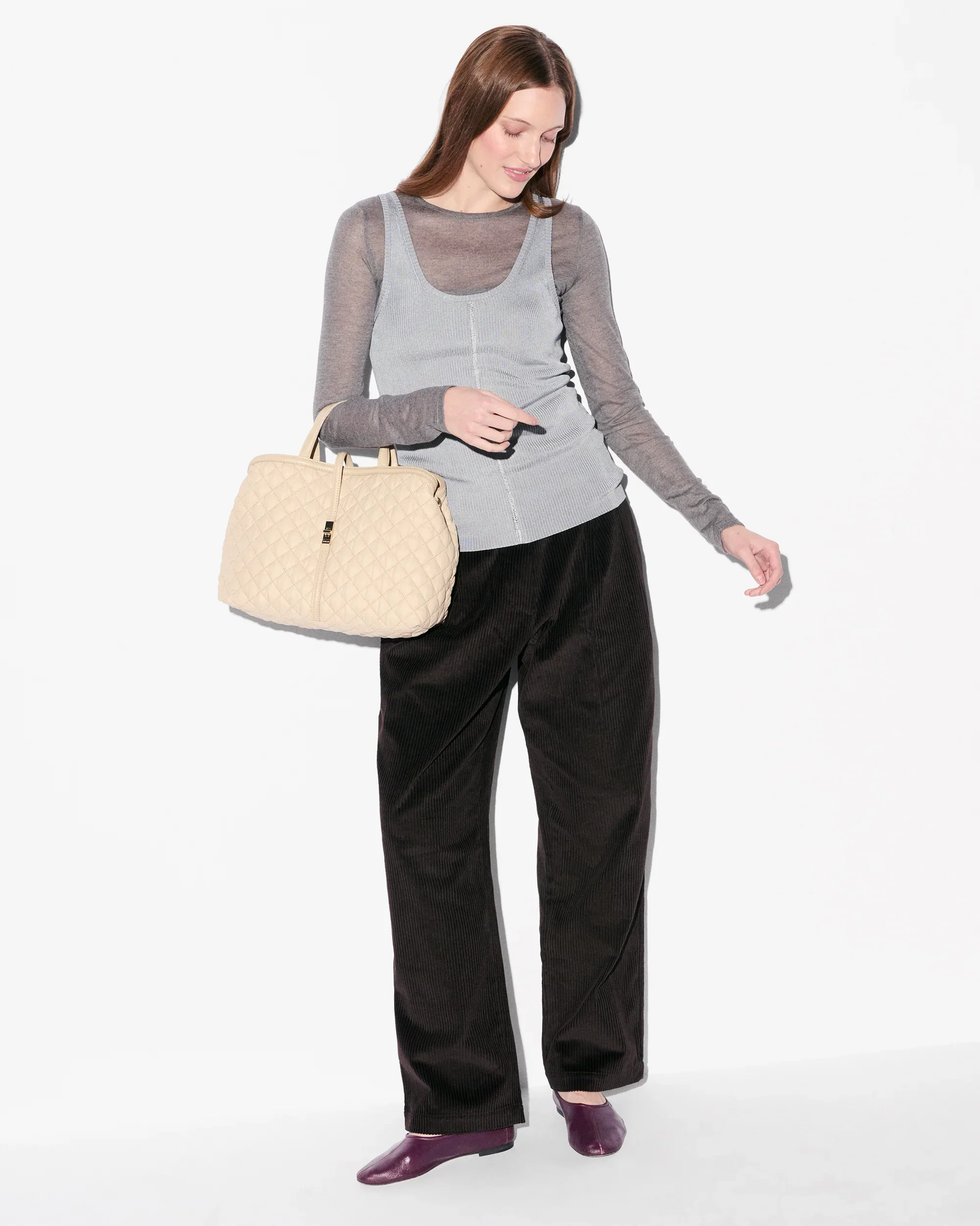 Buff Medium Astor Top Handle