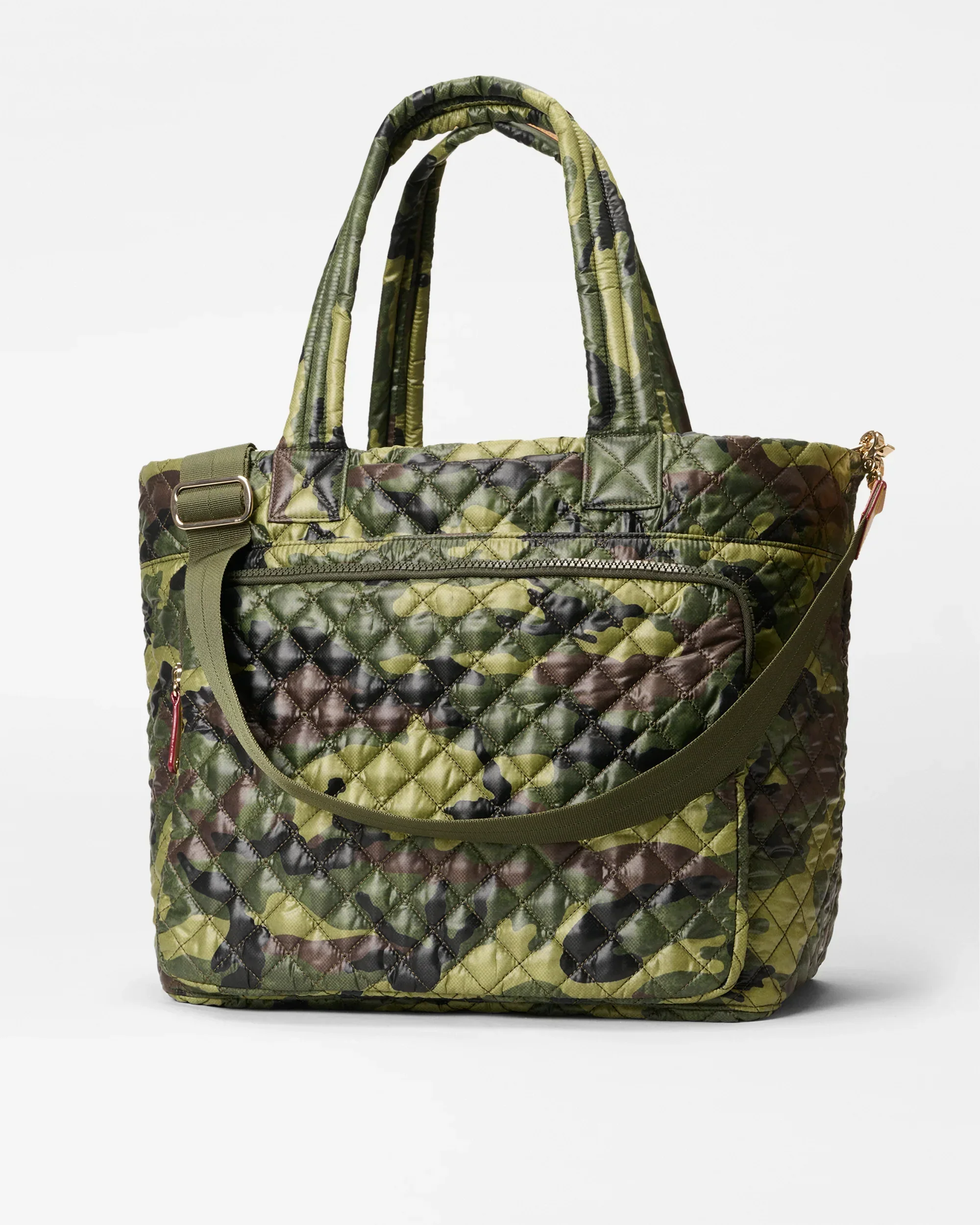 Green Camo Large Metro Travel Tote