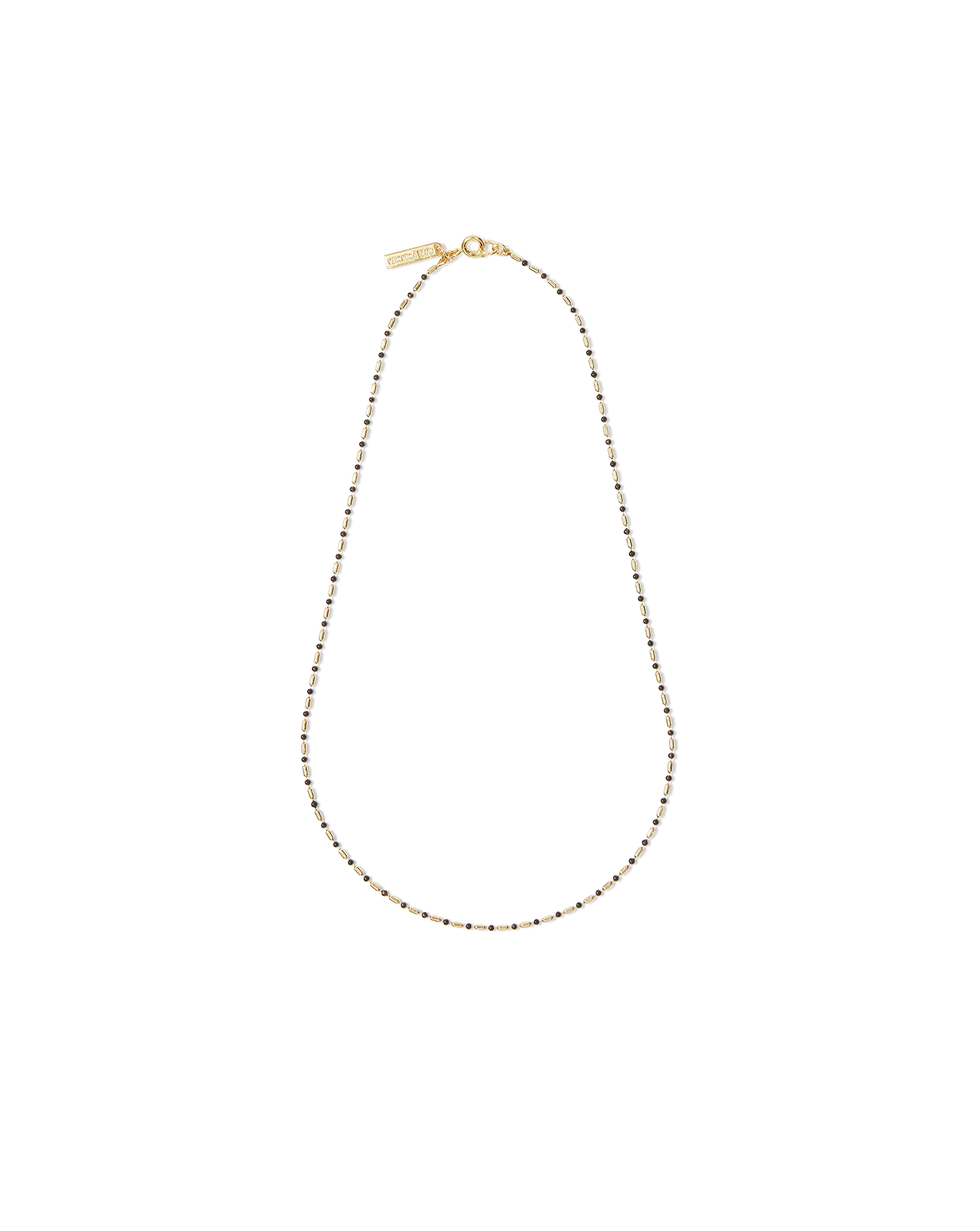 Enamel Bead Chain Necklace