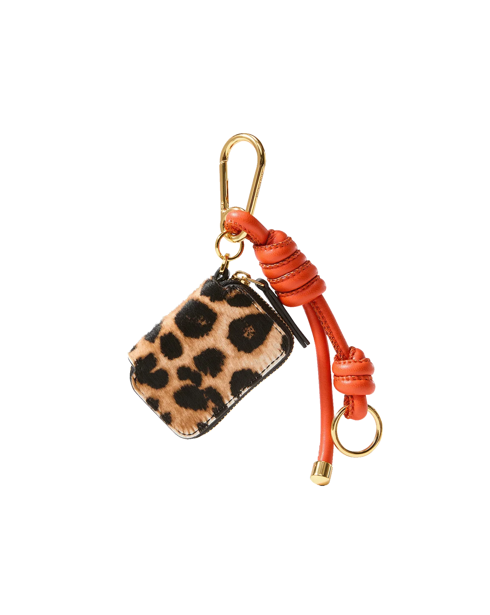 Leopard Zip Pouch Bag Charm