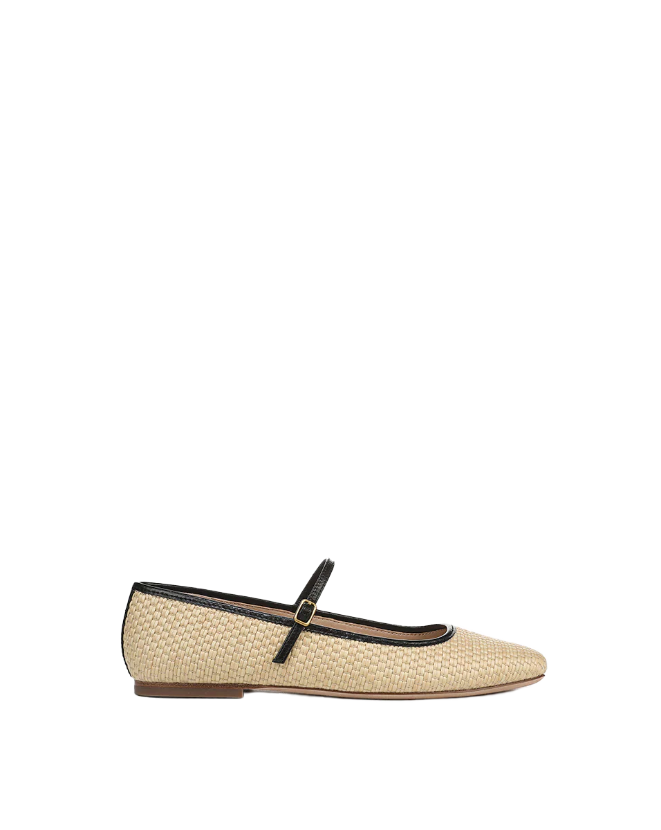 Ellie Raffia Flat