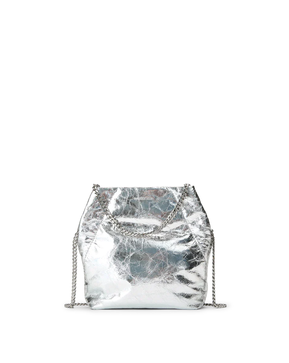 Small Veronica Beard Metallic Slouch Bag