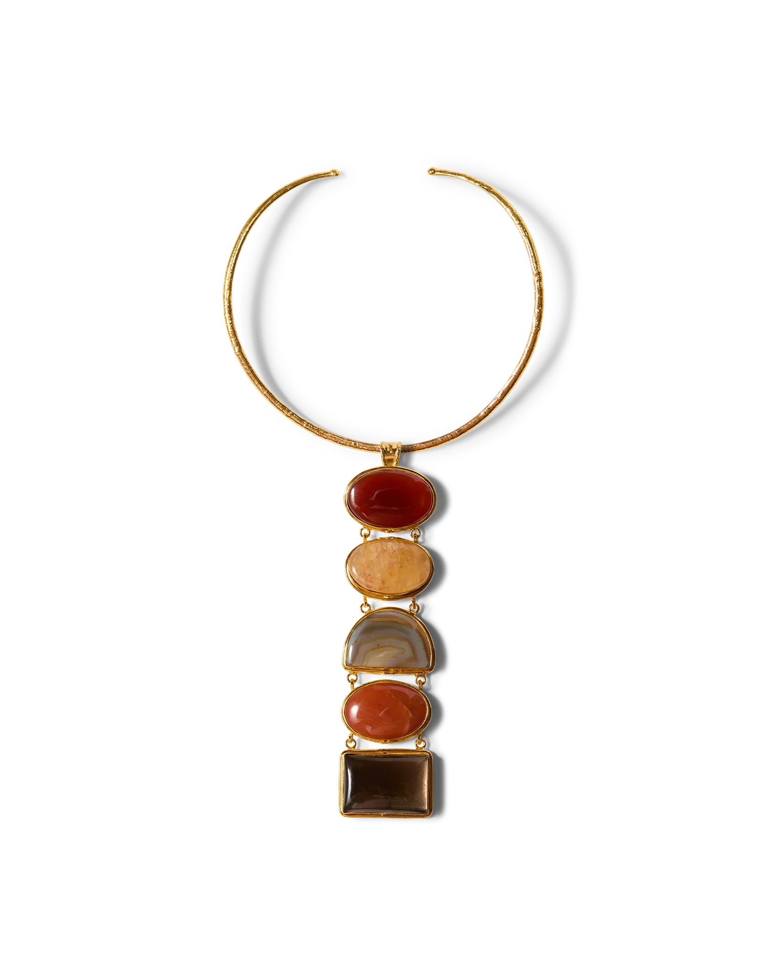 Torque Semi-Precious Stone Necklace
