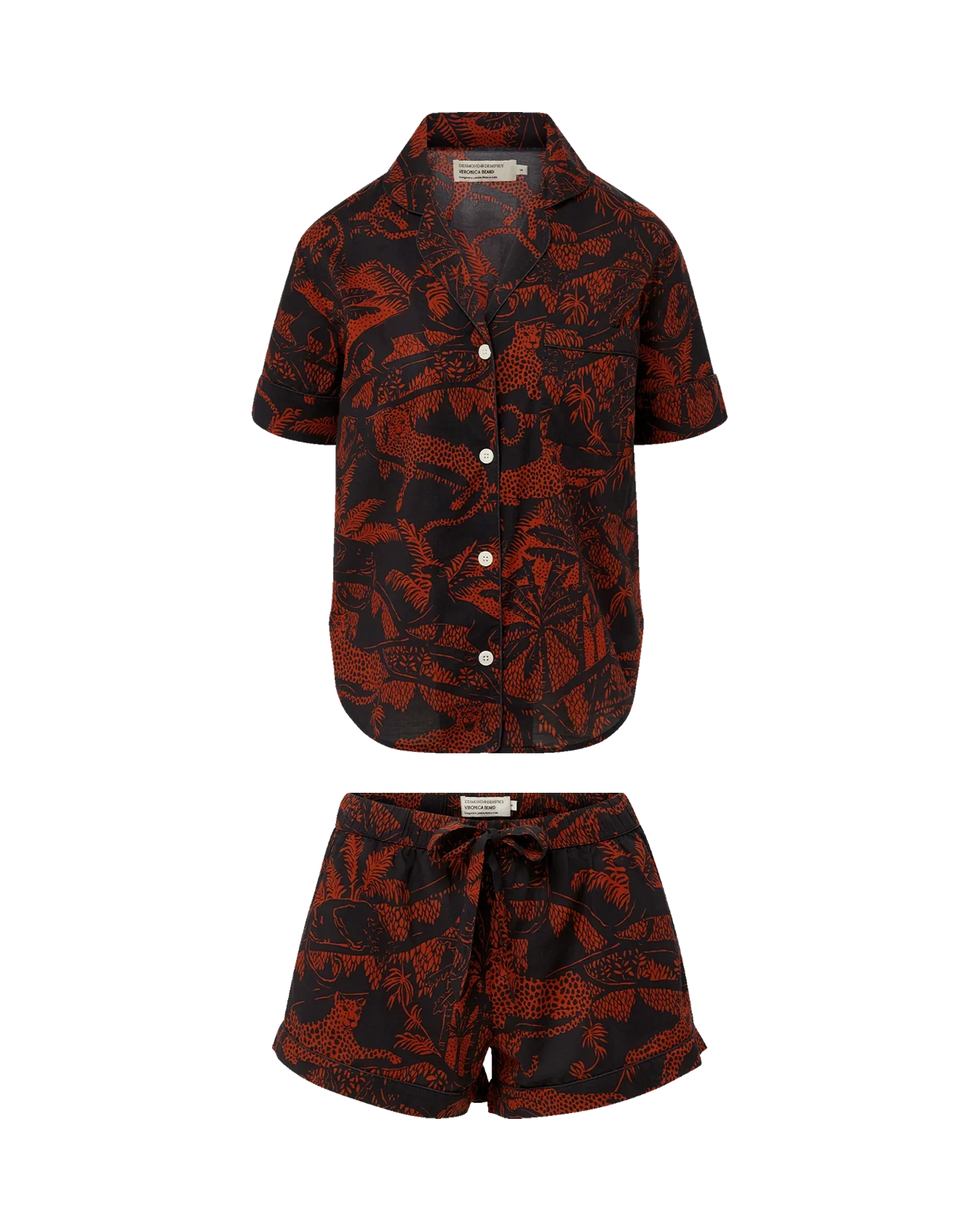 Short-Sleeve Cotton Pajama Set