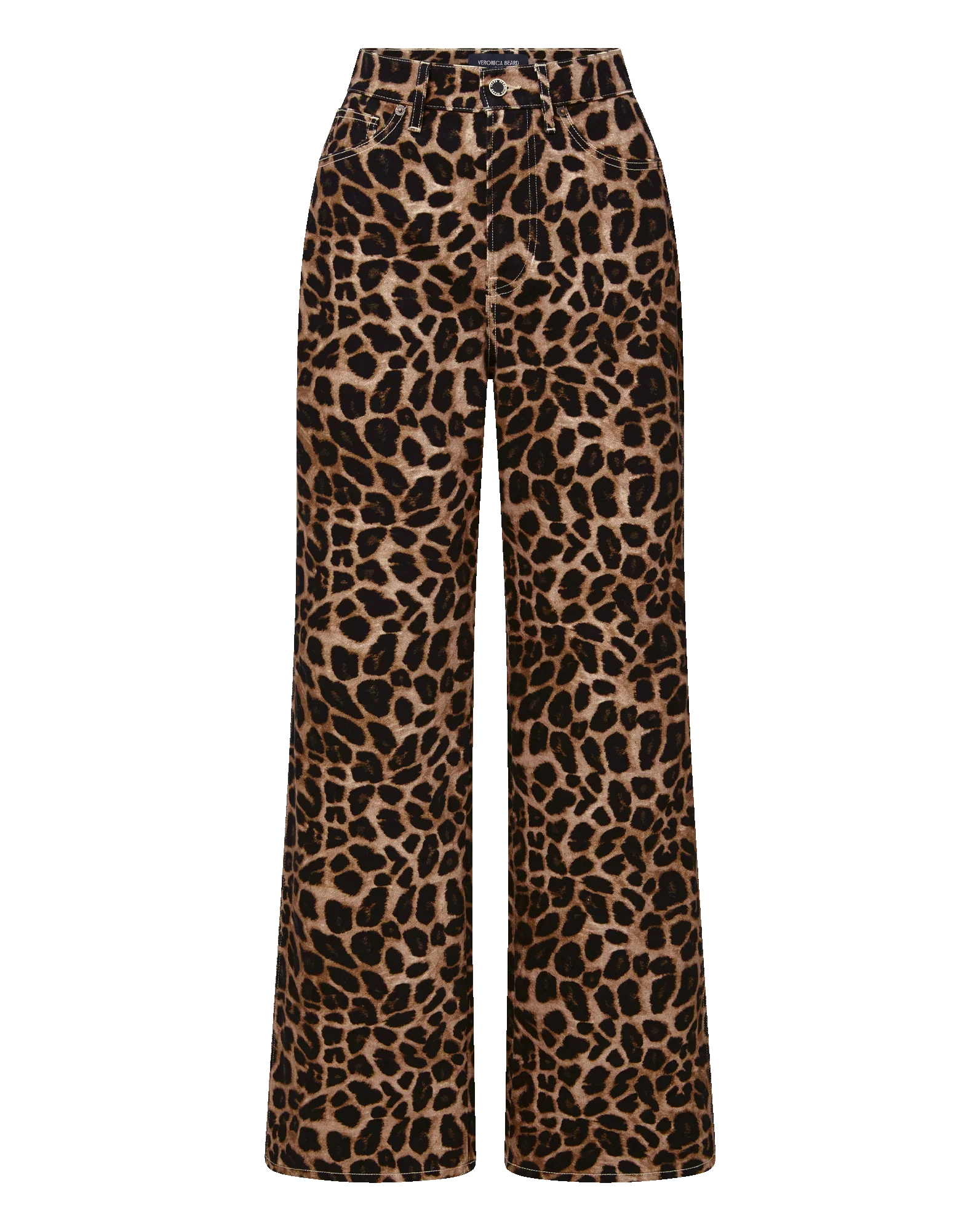 Taylor Leopard Wide-Leg Jean