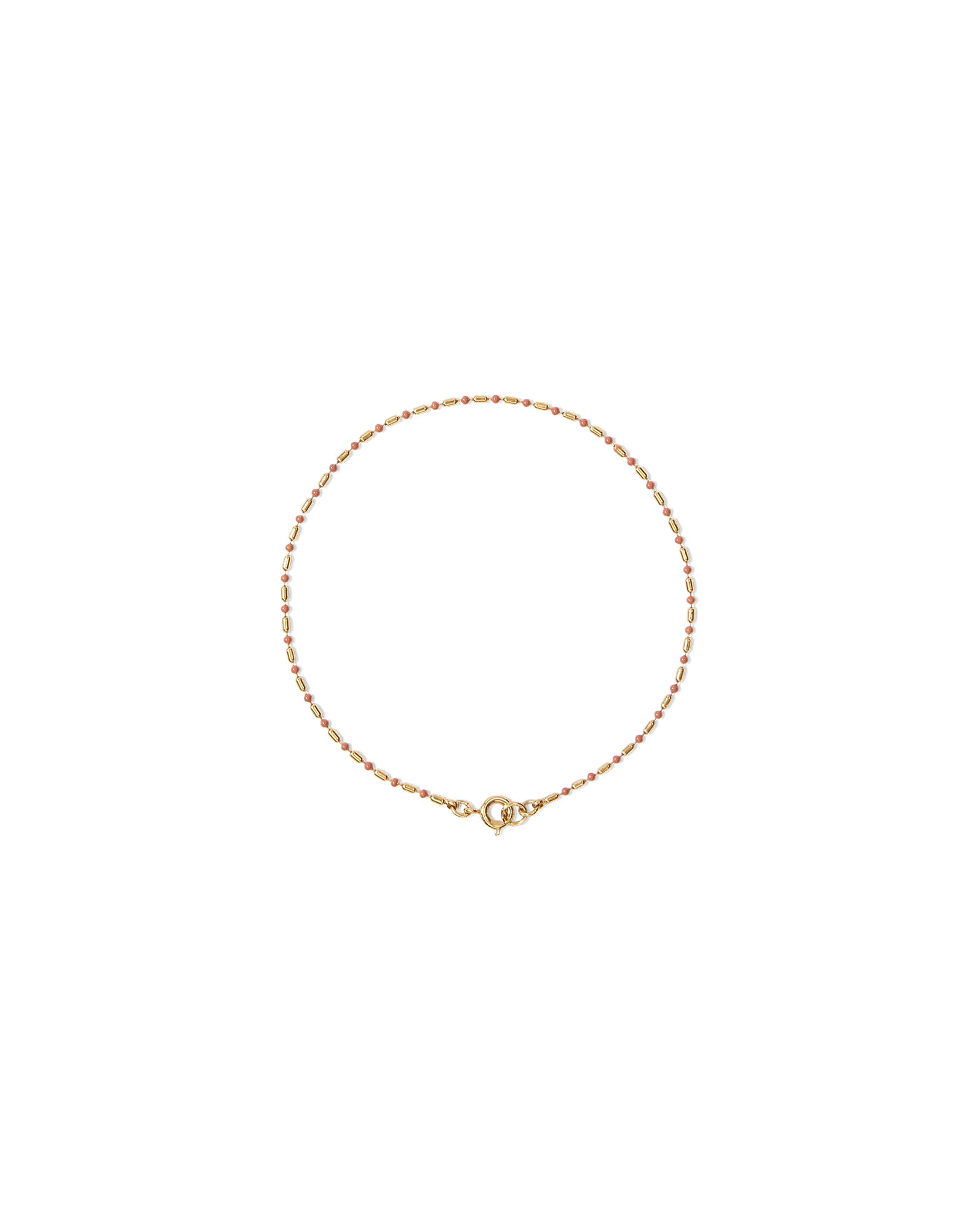 Enamel Bead Chain Anklet