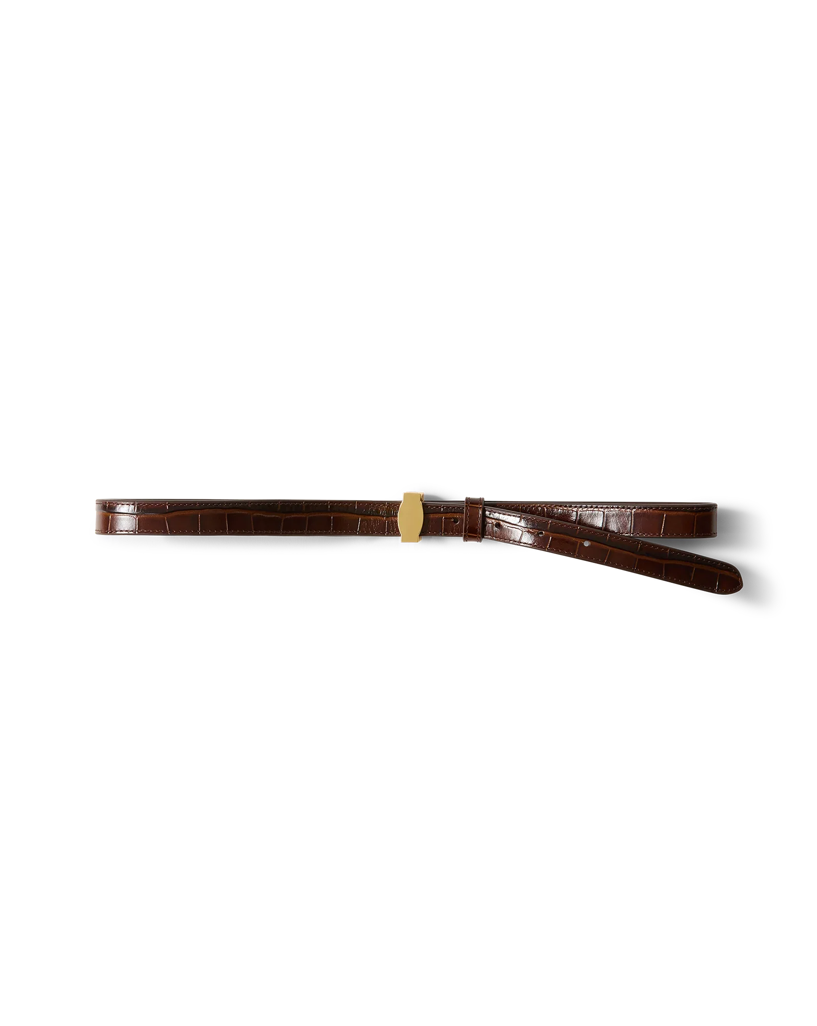 Dash Croc-Embossed Belt