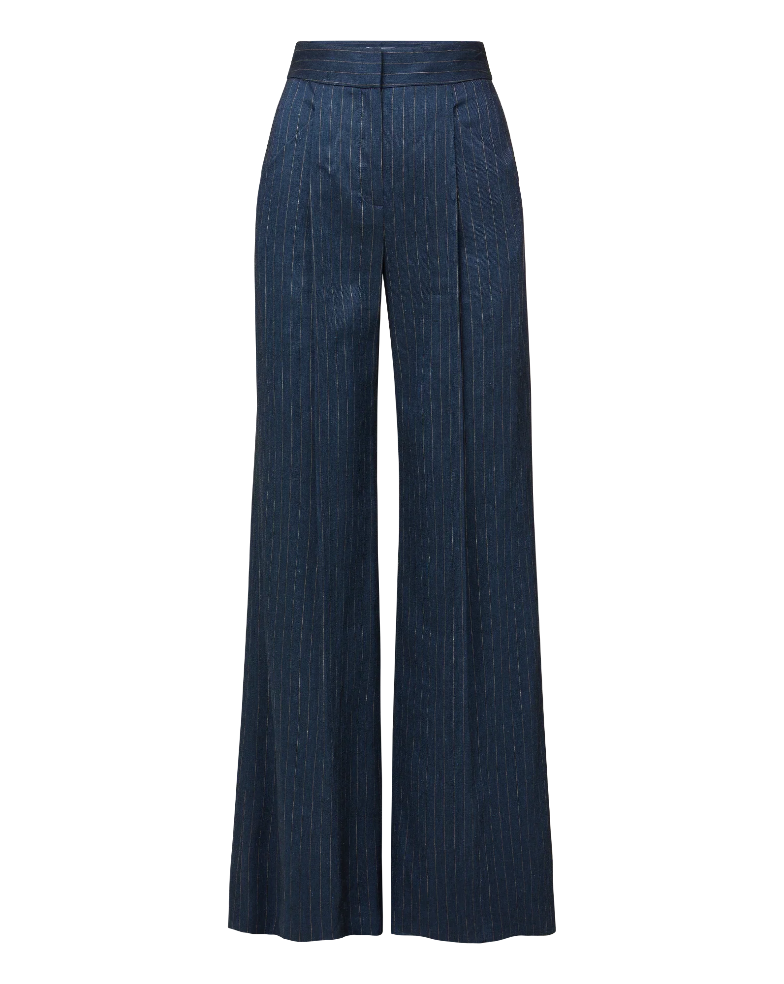 Rimini Wide-Leg Pinstripe Pant