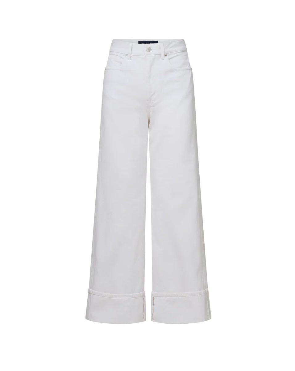 Taylor Cuffed Cropped Wide-Leg Jean