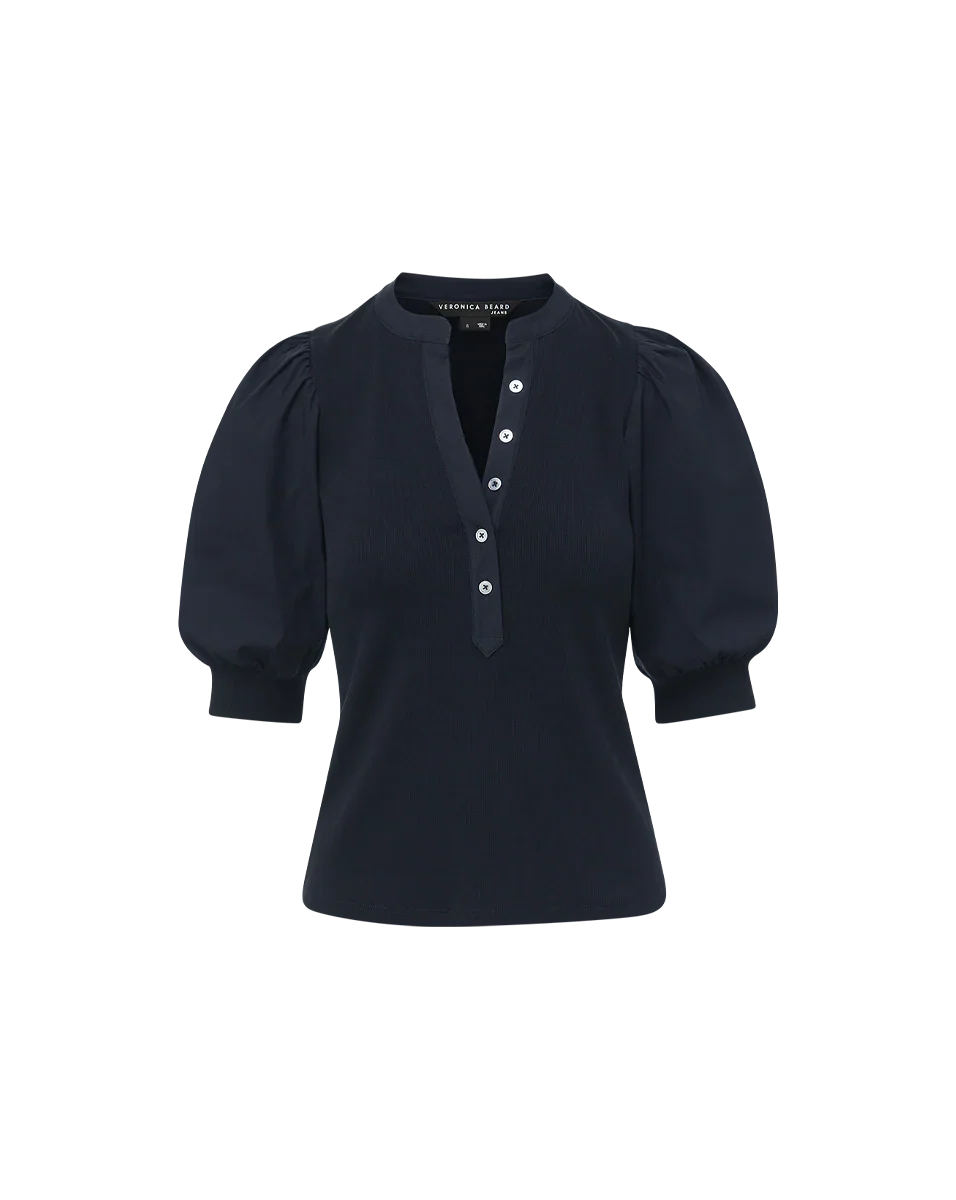 Coralee Puff-Sleeve Top
