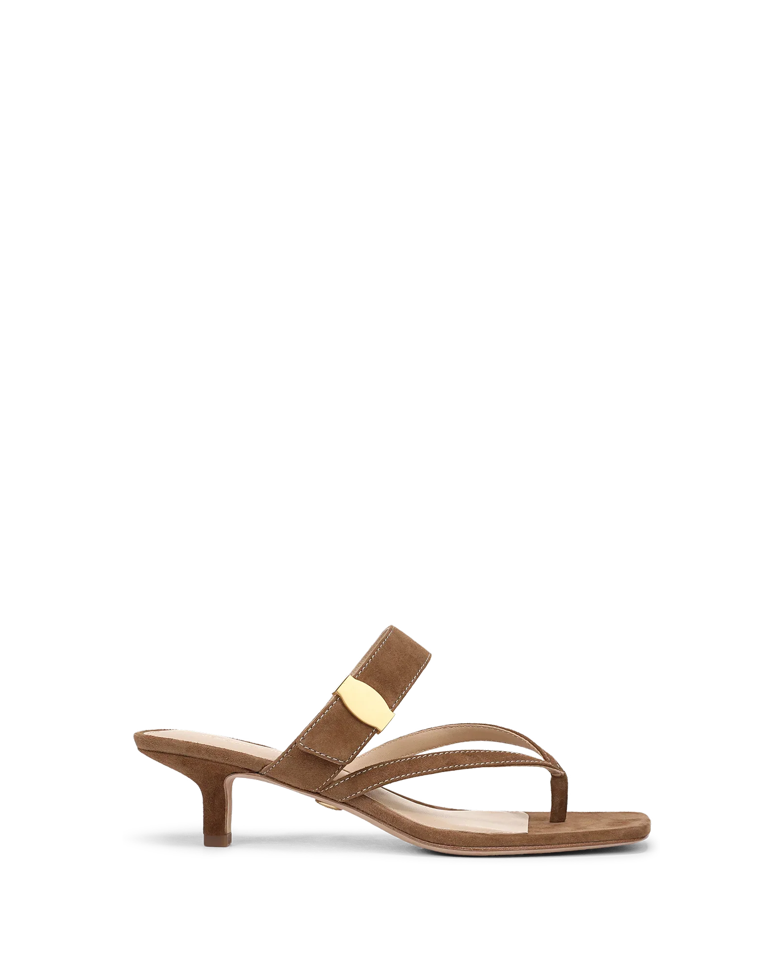 Salva Dash Kitten-Heel Sandal