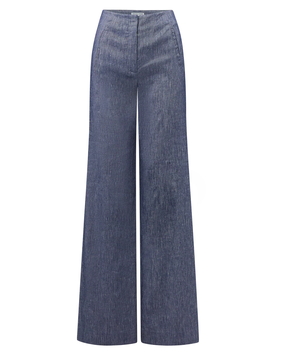 Jude Linen Wide-Leg Pant