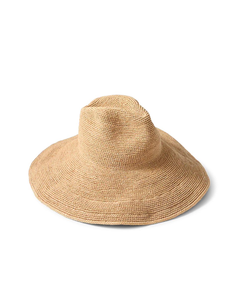 Waverly Wide Brimmed Raffia Straw Hat
