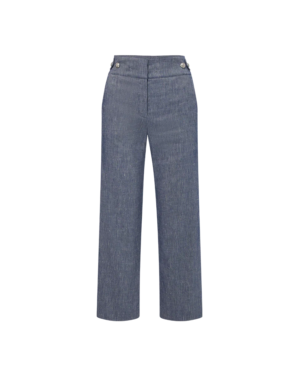 Aubrie Cropped Wide-Leg Pant