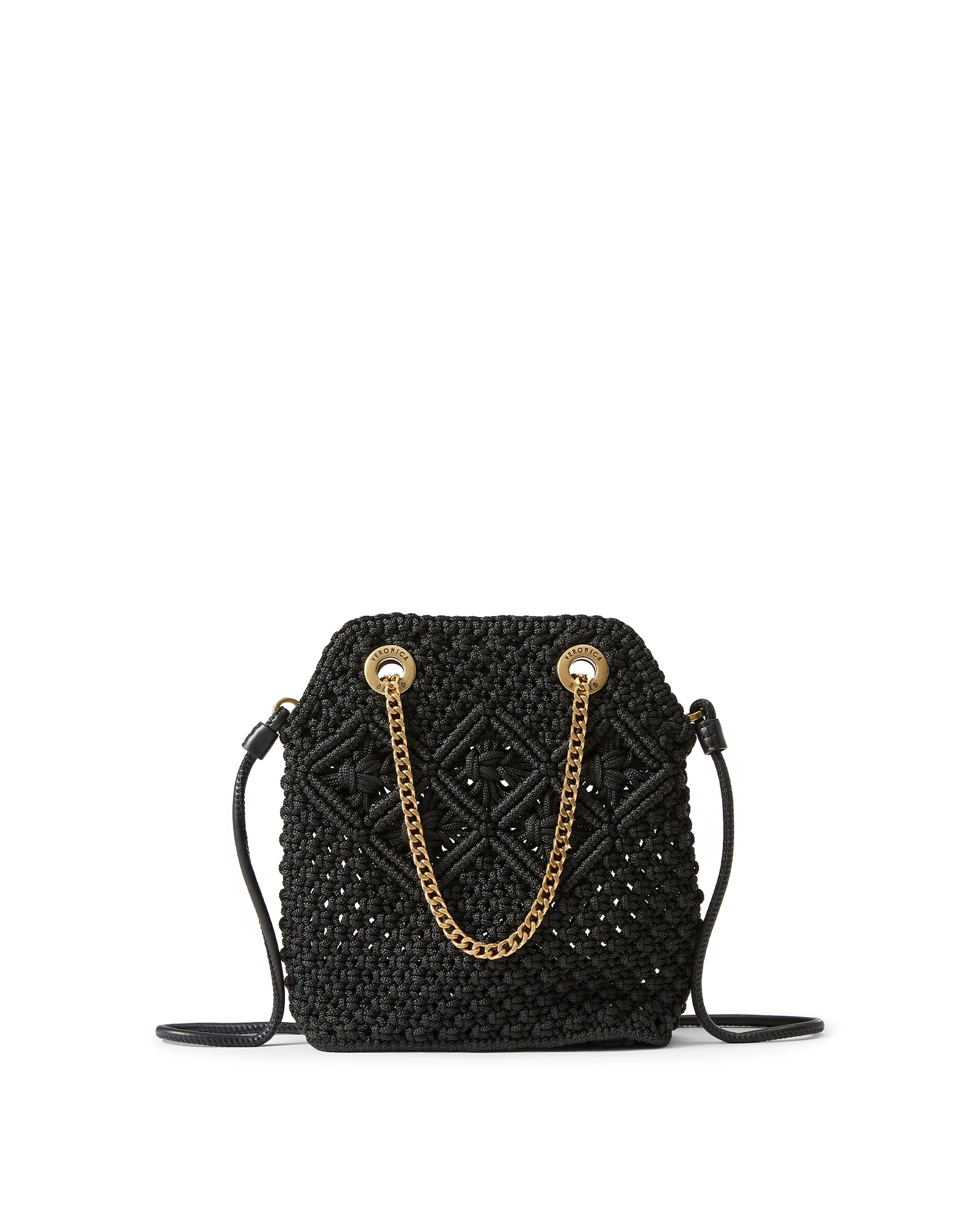 Small Veronica Beard Macramé Slouch Bag