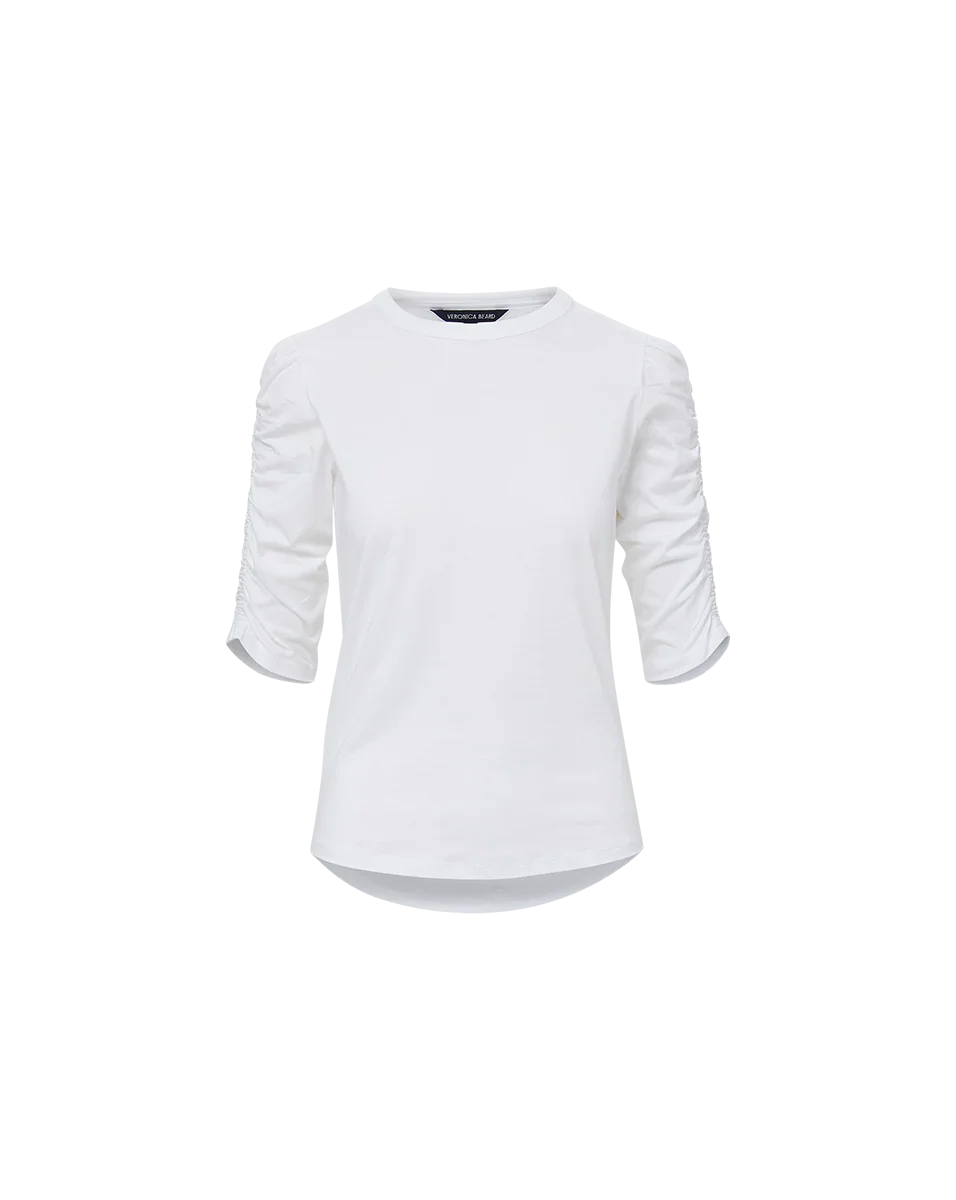 Waldorf Ruched-Sleeve T-Shirt