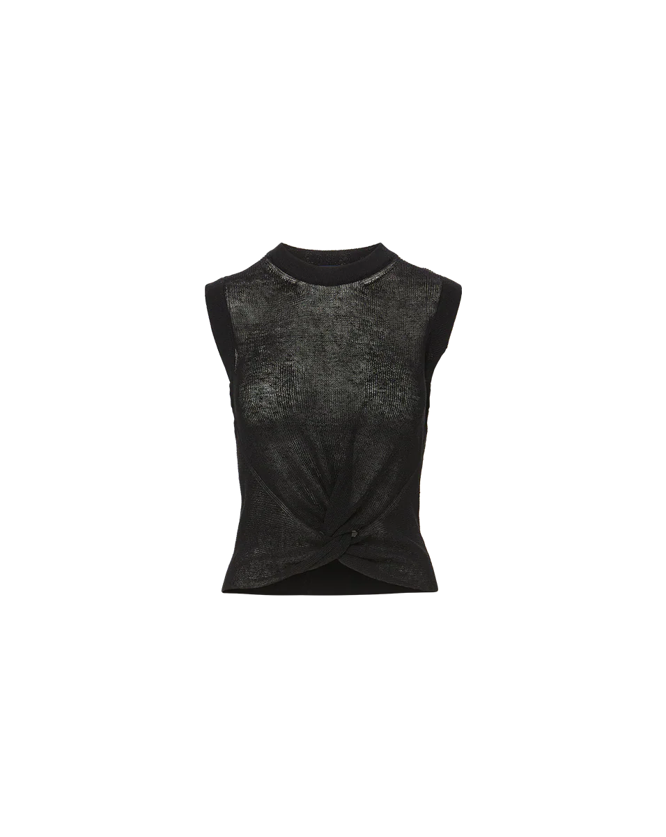 Kellen Twist-Front Sweater