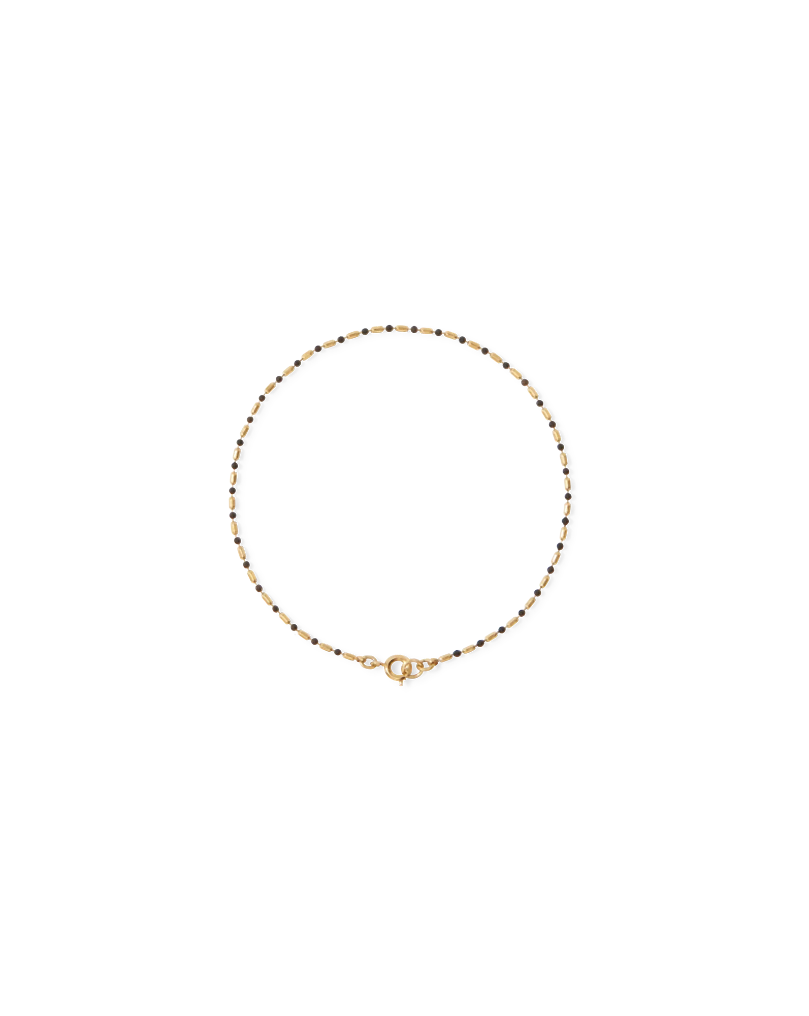 Enamel Bead Chain Anklet