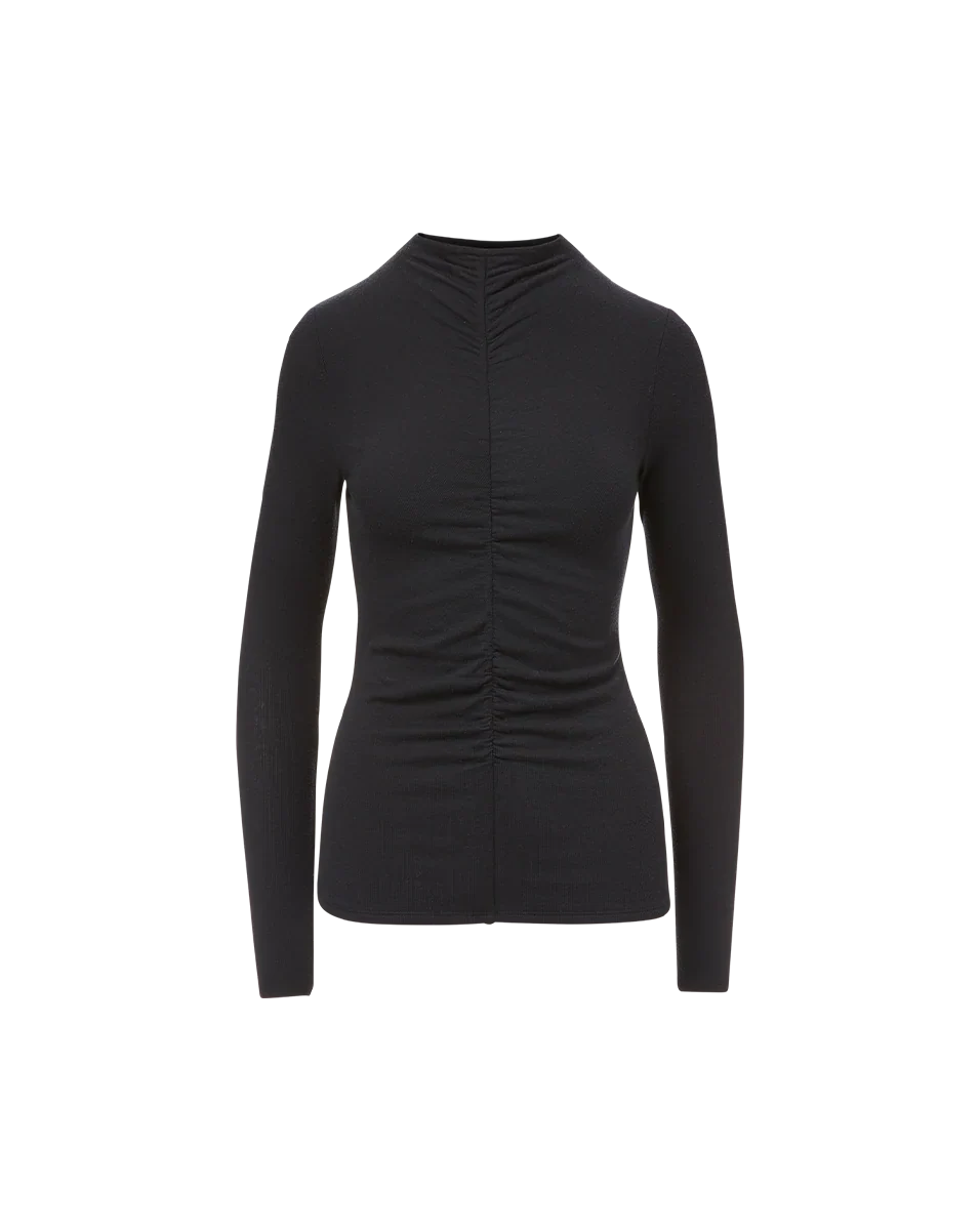 Theresa Ruched Turtleneck