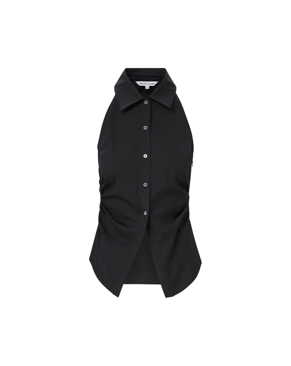 Regina Sleeveless Button-Down Shirt