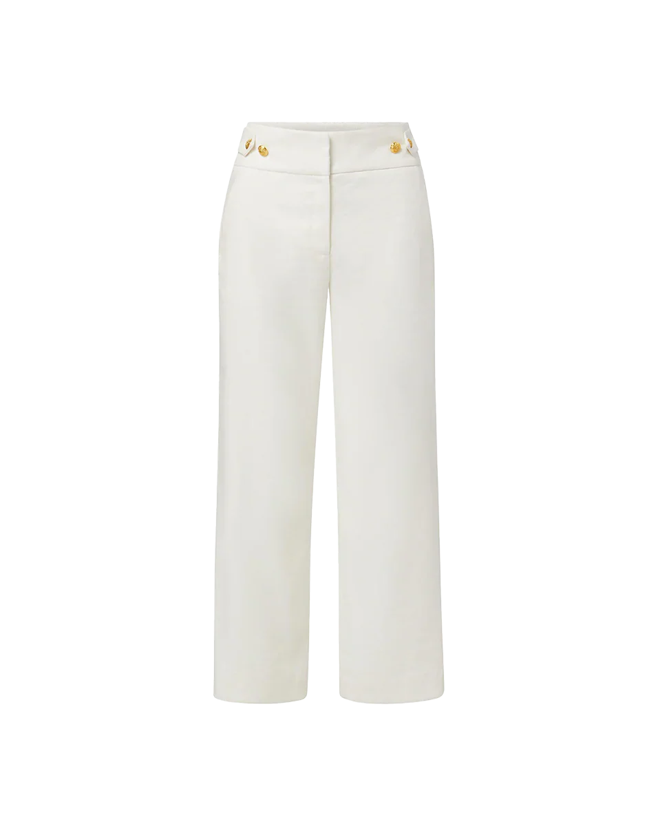 Aubrie Cropped Wide-Leg Pant