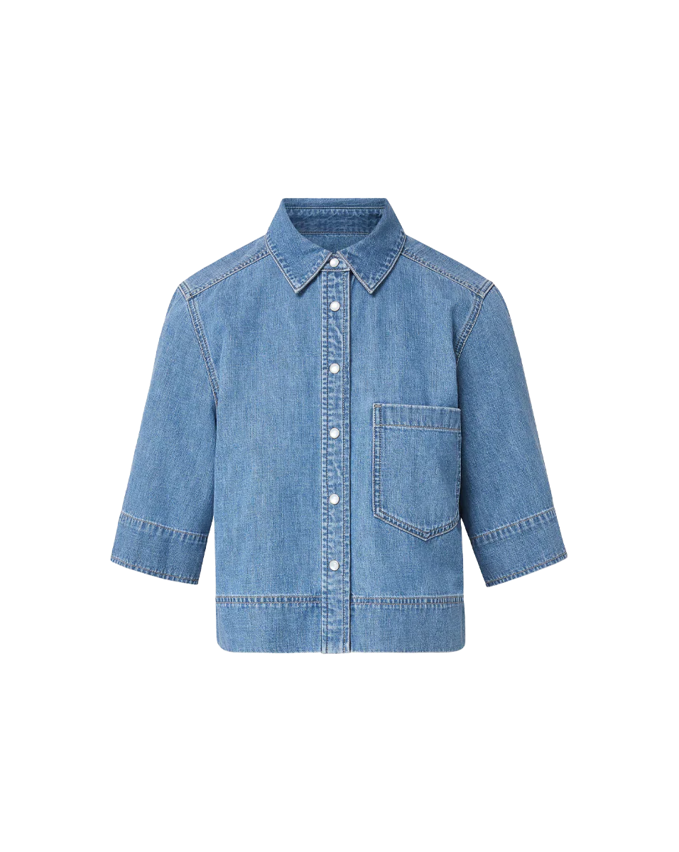 Spruce Denim Button-Down Shirt