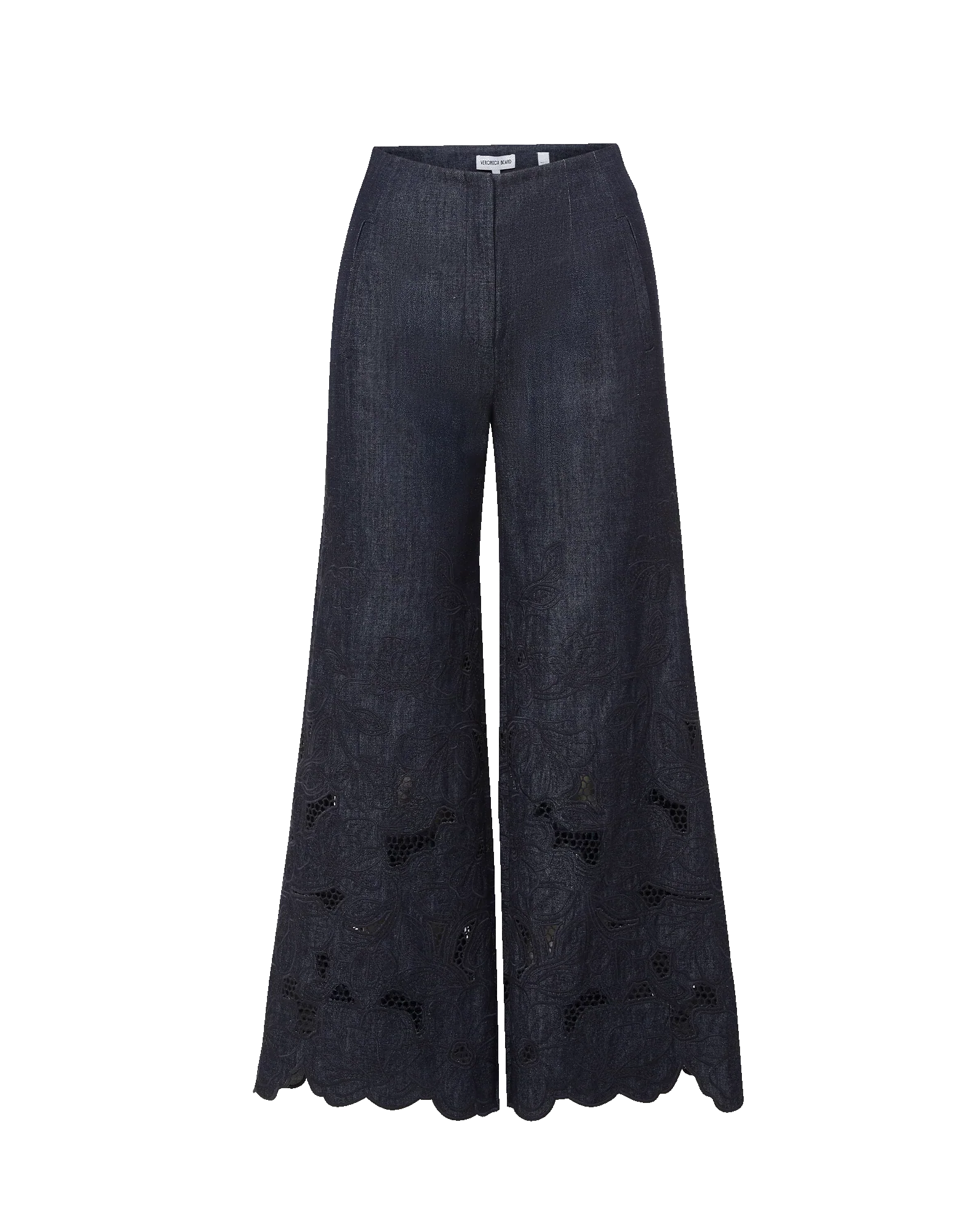 Osborne Wide-Leg Eyelet Pant