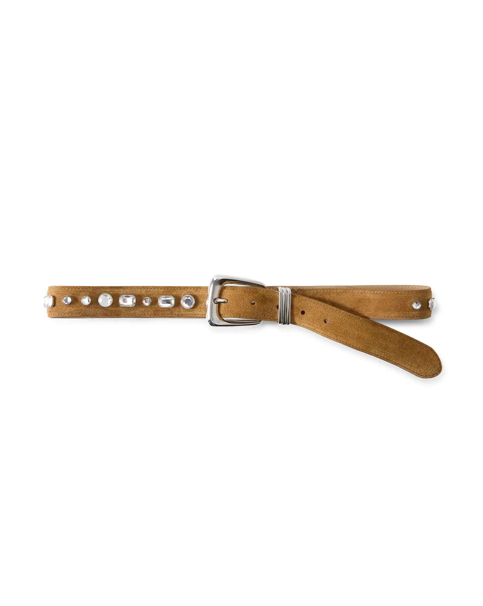 Arch Suede Embellished Belt