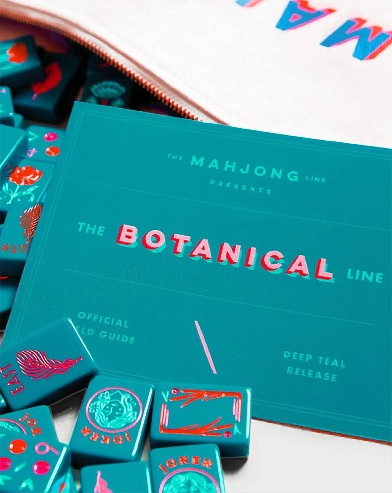 Botanical Mahjong Tile Set