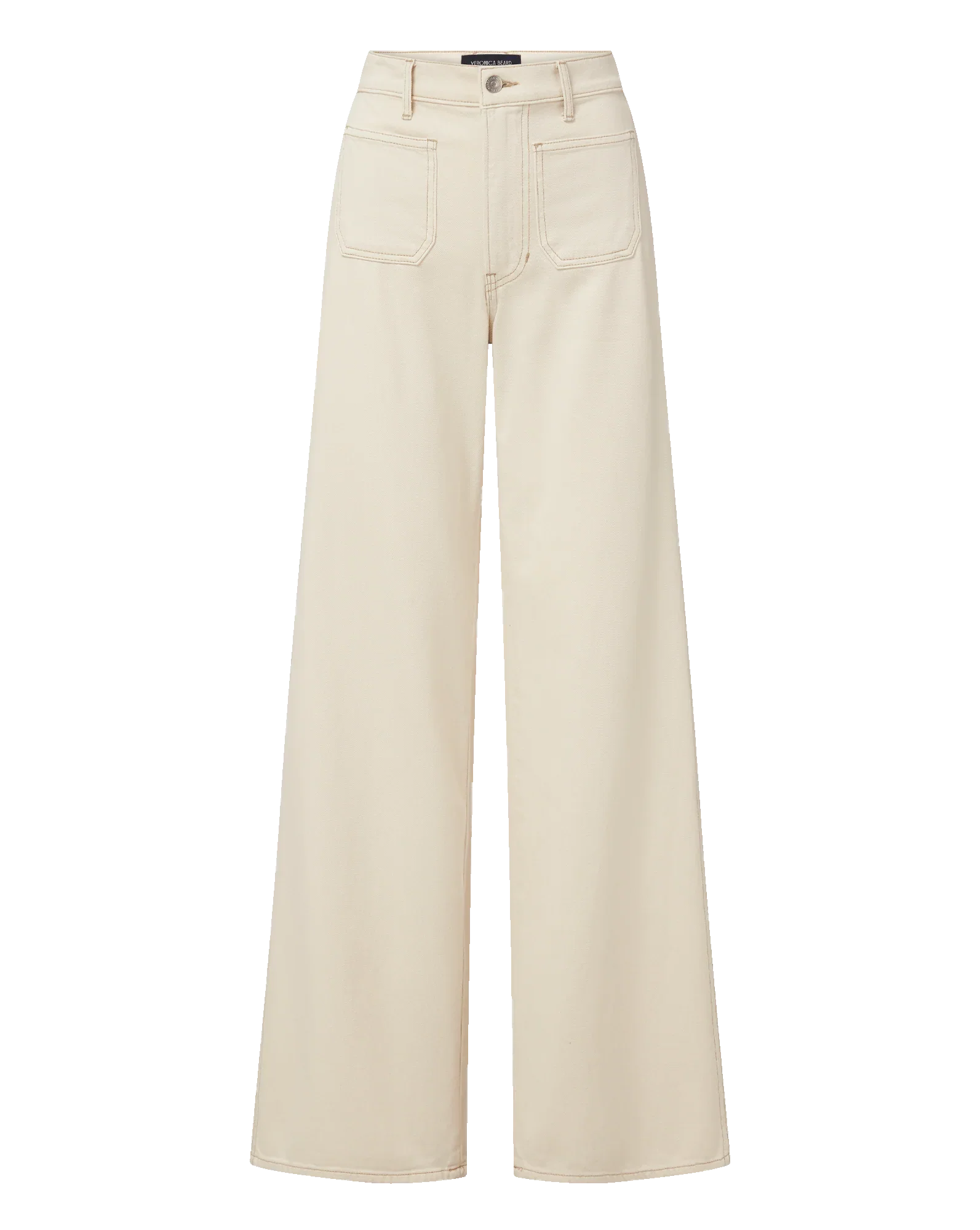 Kasey Patch-Pocket Wide-Leg Jean