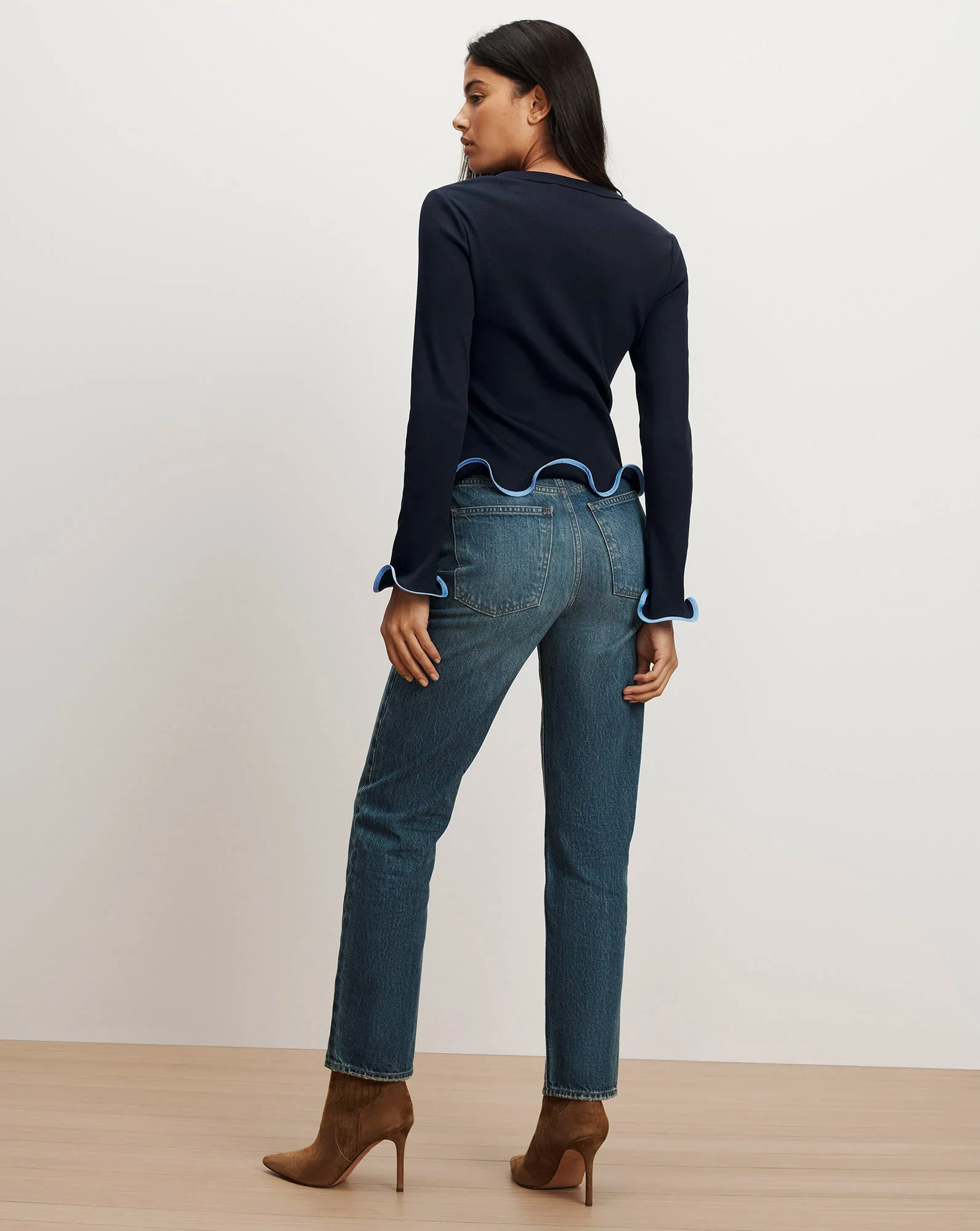 Elianne Ruffle-Trim T-Shirt