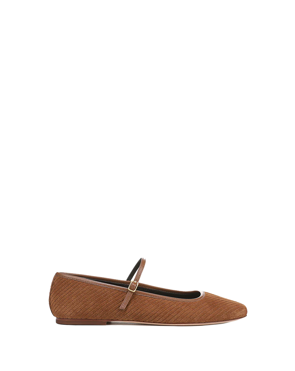 Ellie Corduroy Suede Flat