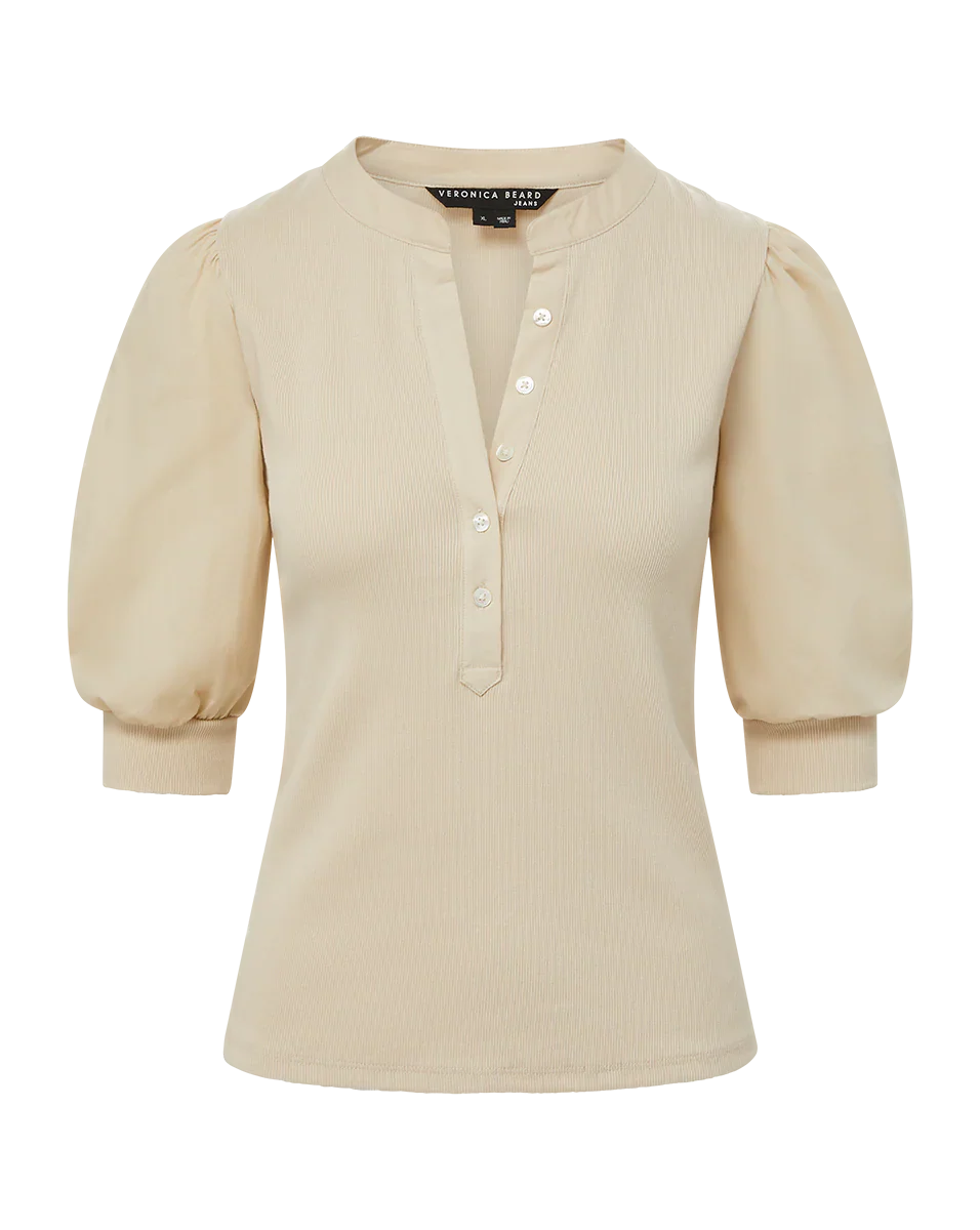 Coralee Puff-Sleeve Tee