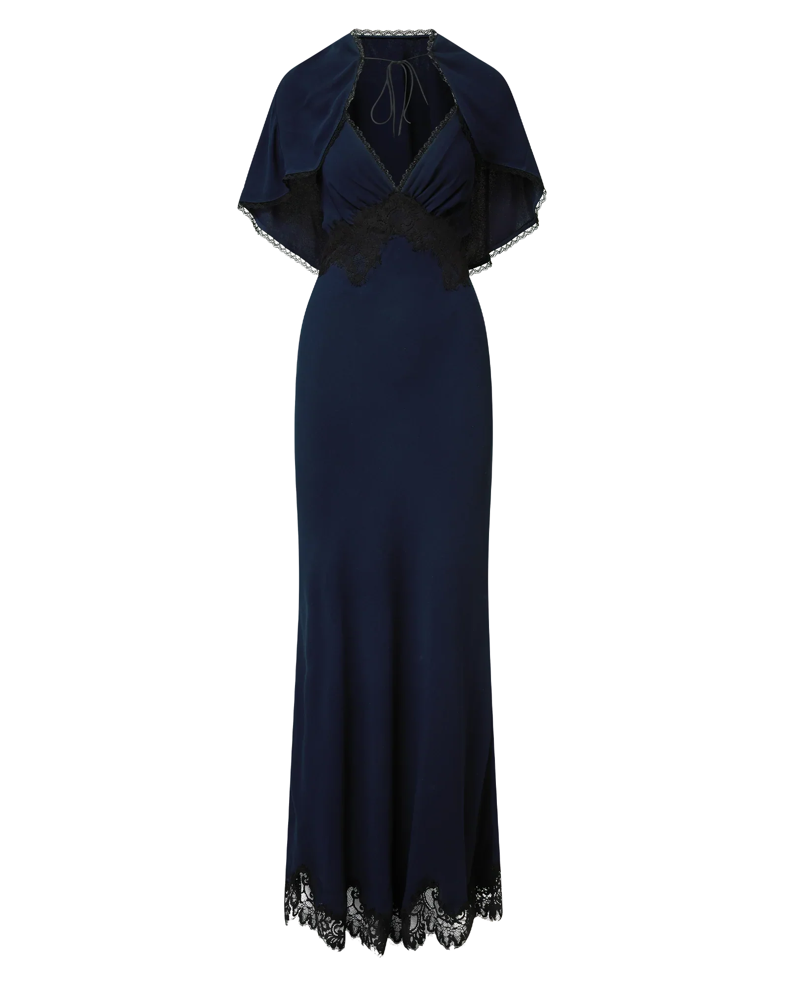 Muriel Lace-Trim Maxi Dress