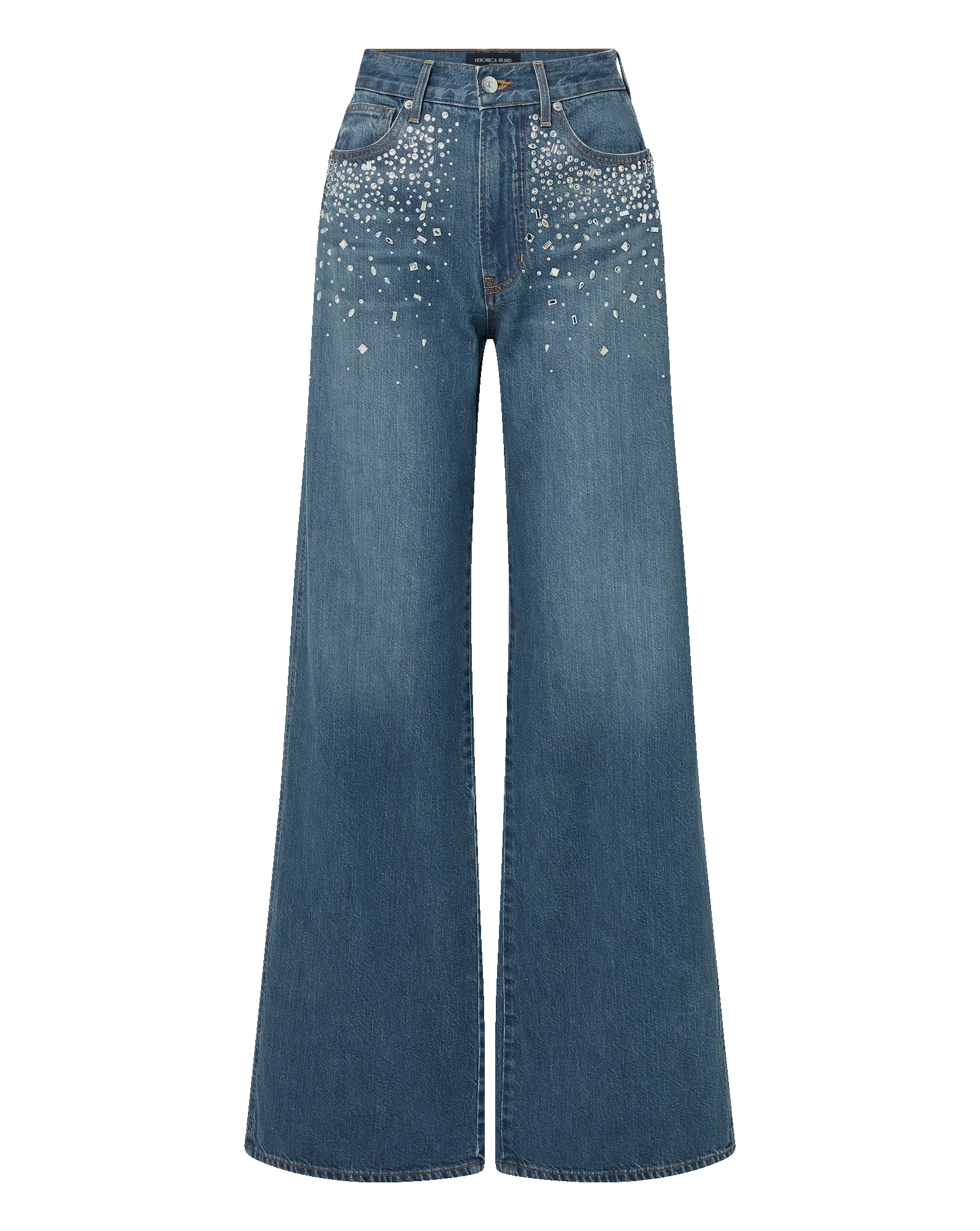 Kasey Crystal Wide-Leg Jean