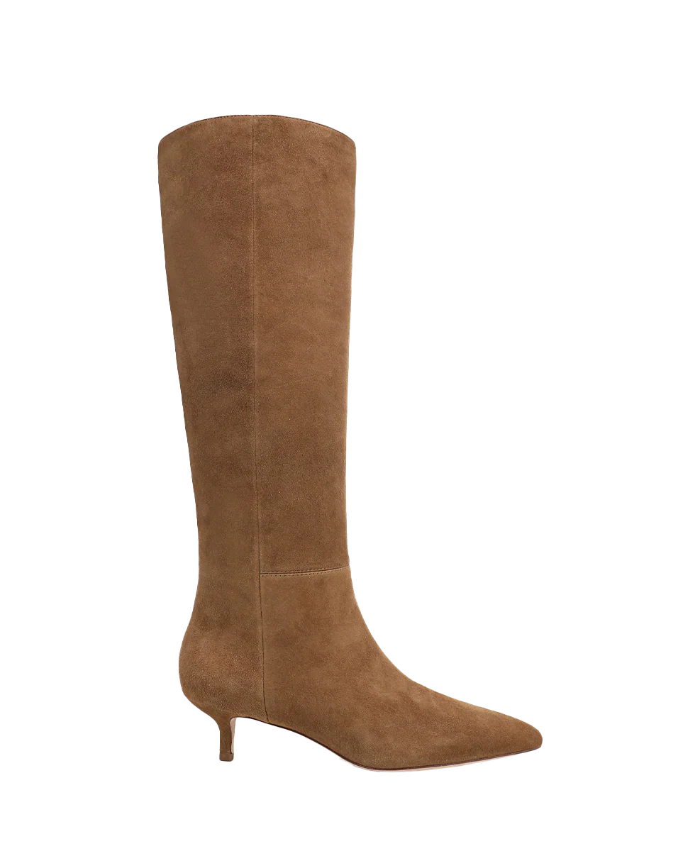 Lisa Kitten-Heel Boot | Wide-Calf