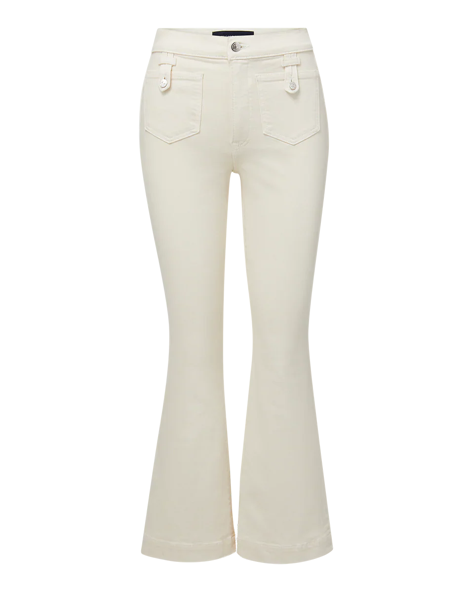 Carson Patch-Pocket Kick-Flare Jean
